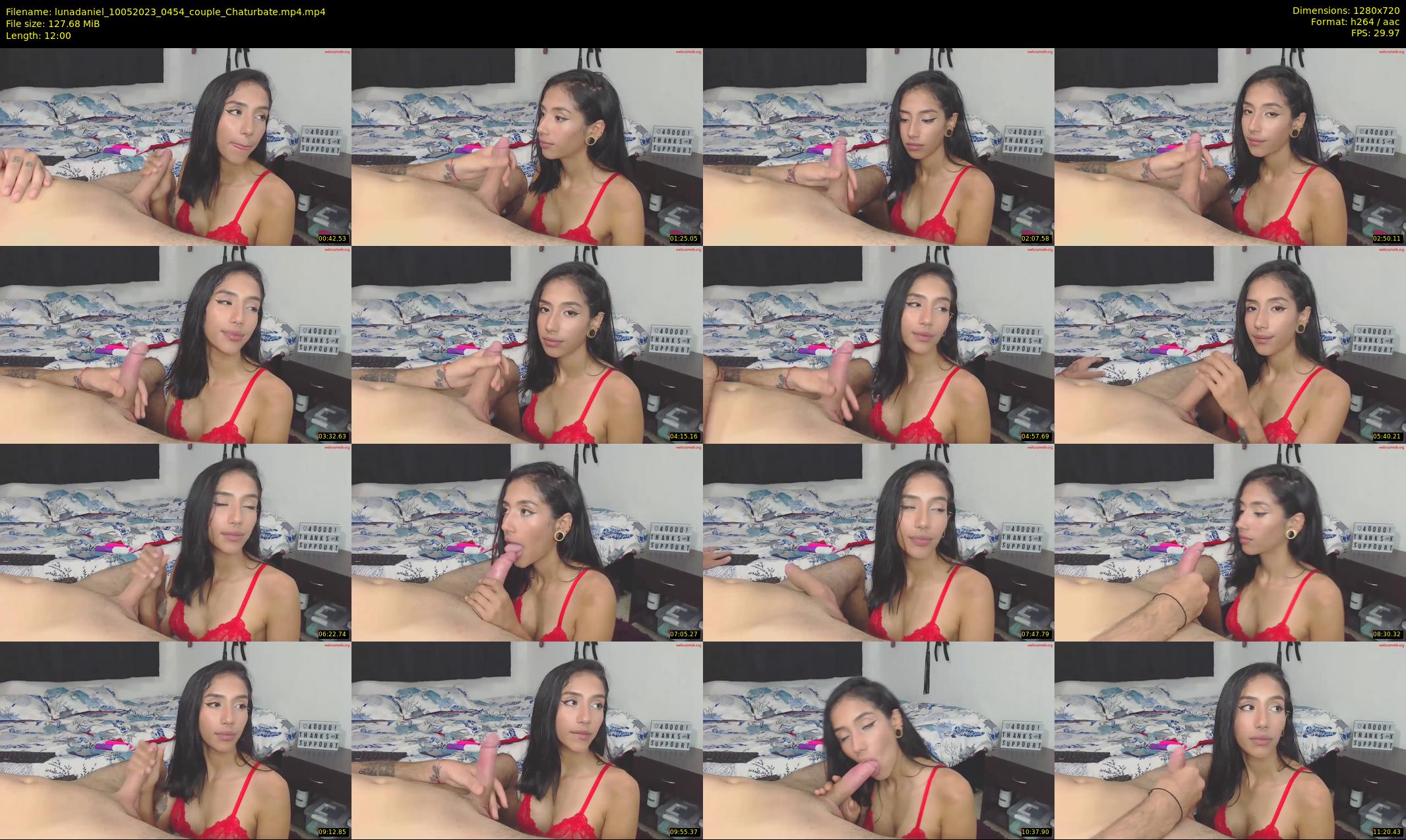 lunadaniel — 12 minute Chaturbate couple cam show recording, 720p, May 10, 2023