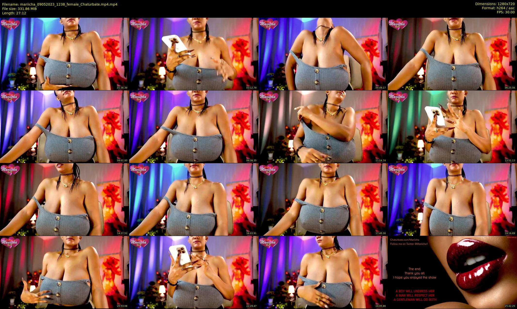 mariicha — 28 minute Chaturbate female cam show recording, 720p, May 9, 2023
