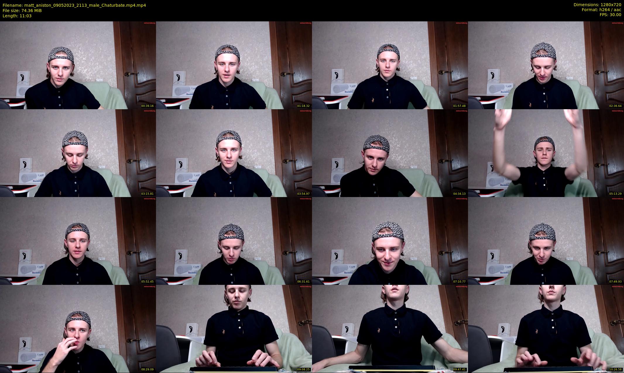 matt_aniston — 12 minute Chaturbate male cam show recording, 720p, May 9, 2023
