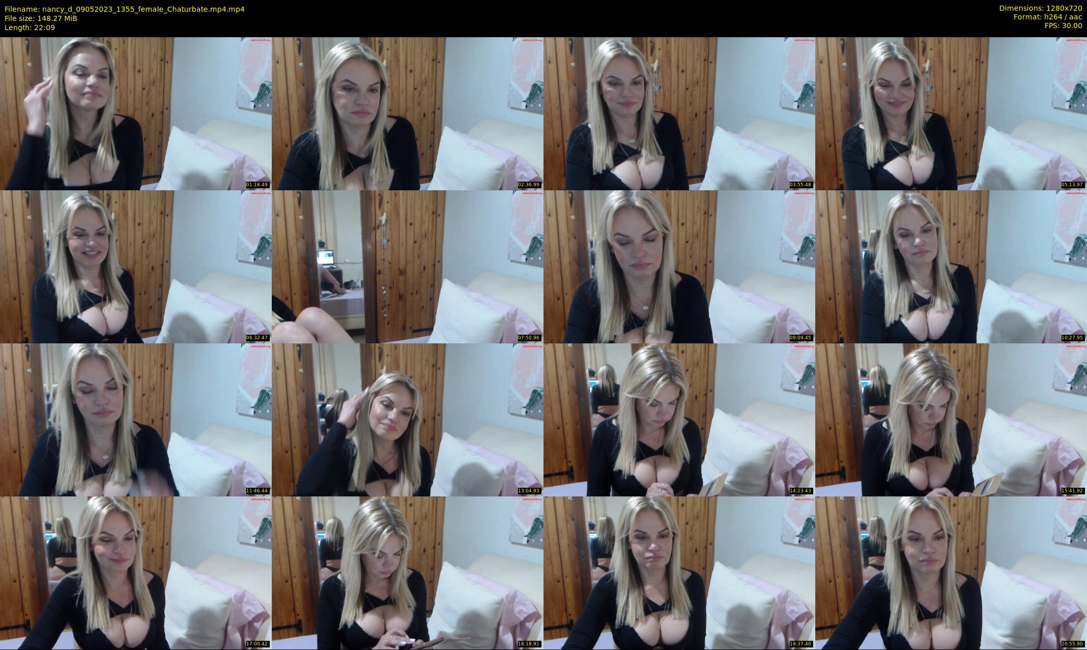 nancy_d — 23 minute Chaturbate female cam show recording, 720p, May 9, 2023