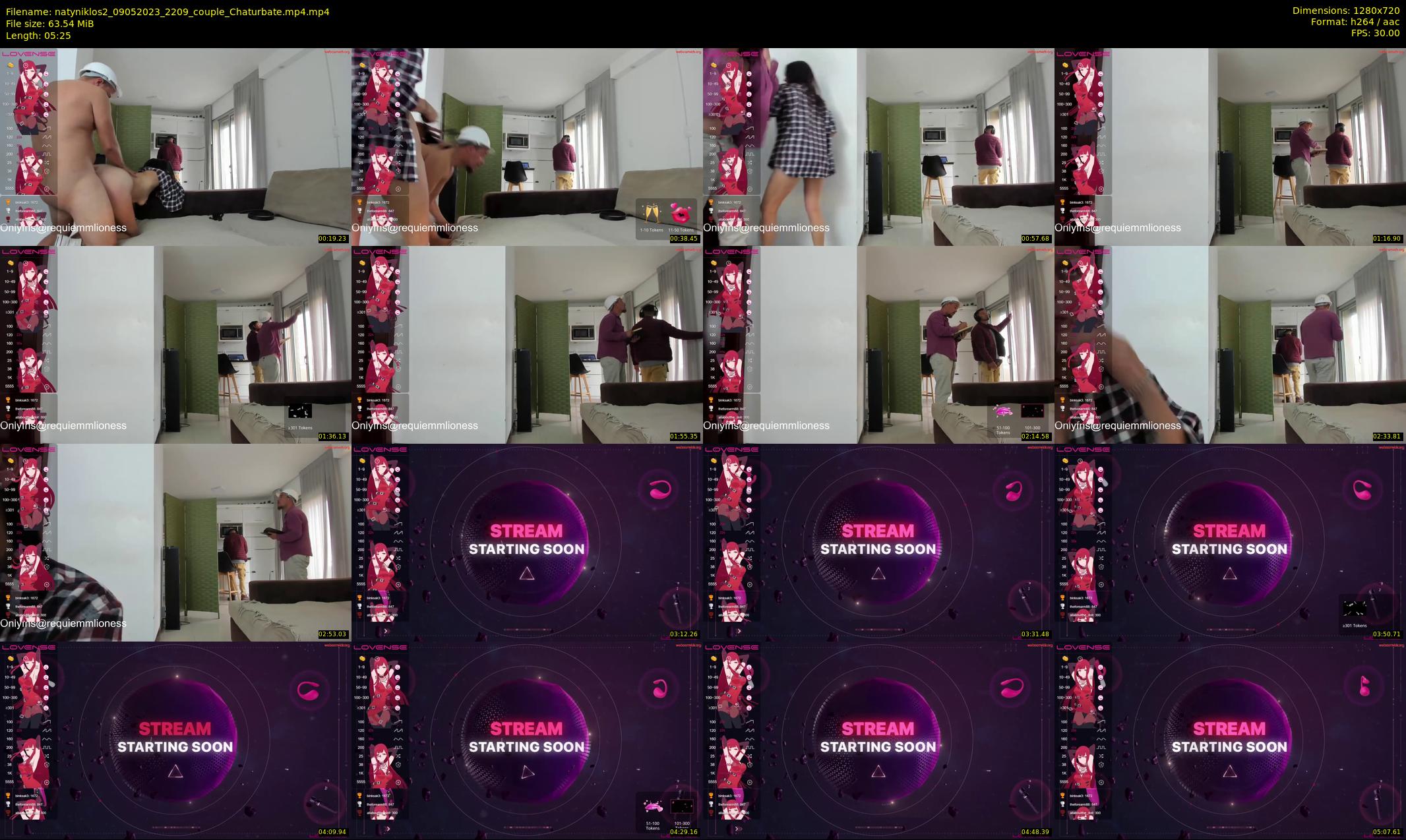 natyniklos2 — 6 minute Chaturbate couple cam show recording, 720p, May 9, 2023