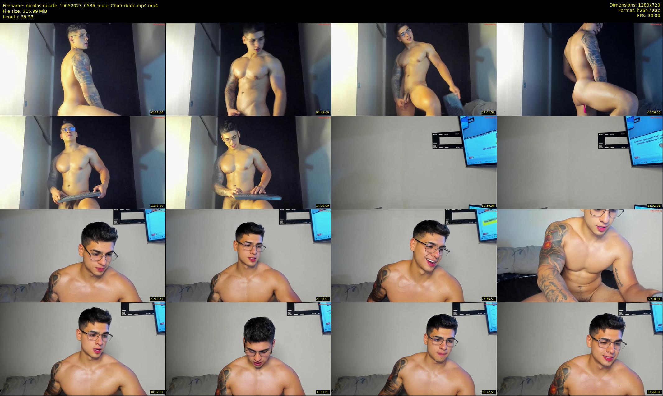 nicolasmuscle — 40 minute Chaturbate male cam show recording, 720p, May 10, 2023