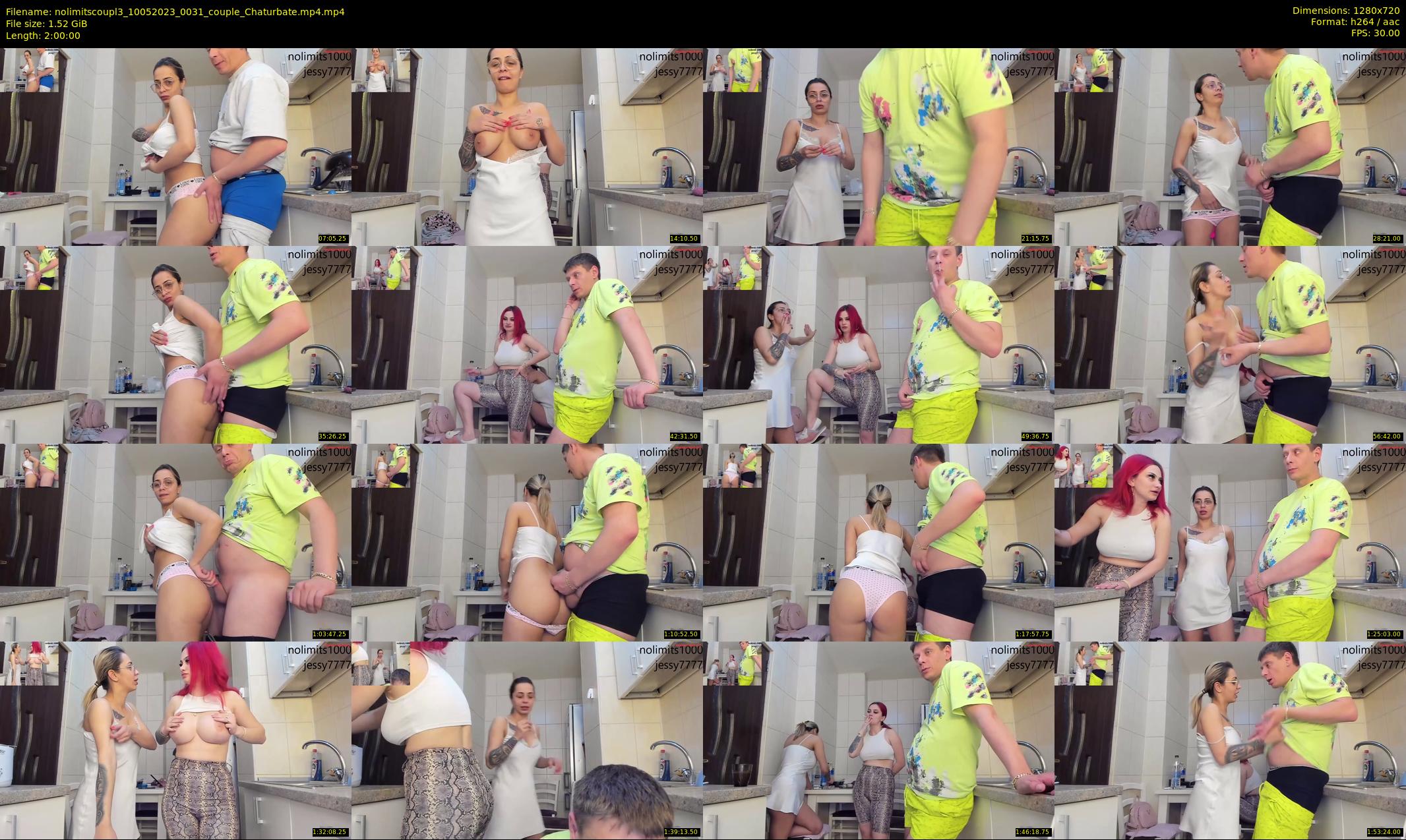 nolimitscoupl3 — 120 minute Chaturbate couple cam show recording, 720p, May 10, 2023