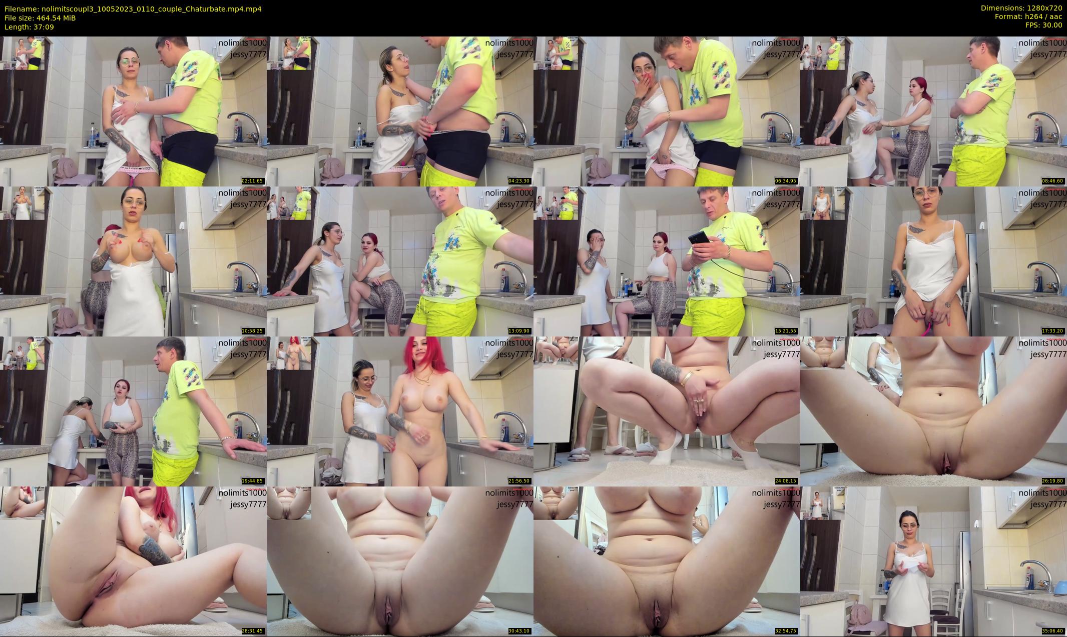 nolimitscoupl3 — 38 minute Chaturbate couple cam show recording, 720p, May 10, 2023