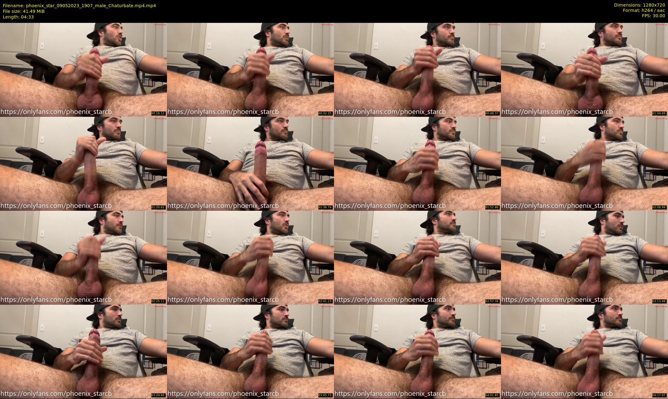 phoenix_star — 5 minute Chaturbate male cam show recording, 720p, May 9, 2023