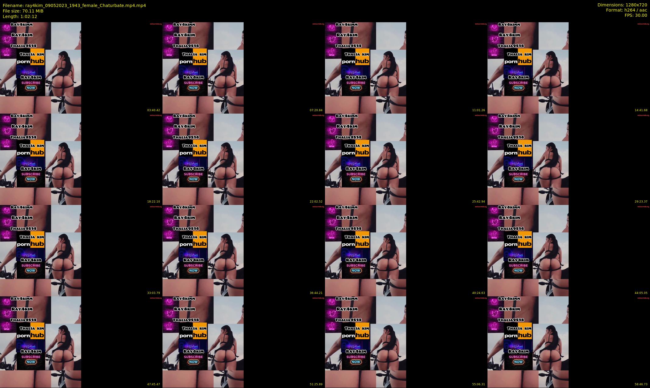 ray4kim — 63 minute Chaturbate couple cam show recording, 720p, May 9, 2023