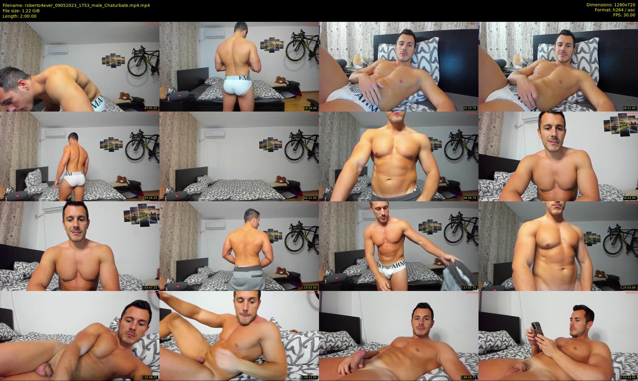 roberto4ever — 120 minute Chaturbate male cam show recording, 720p, May 9, 2023