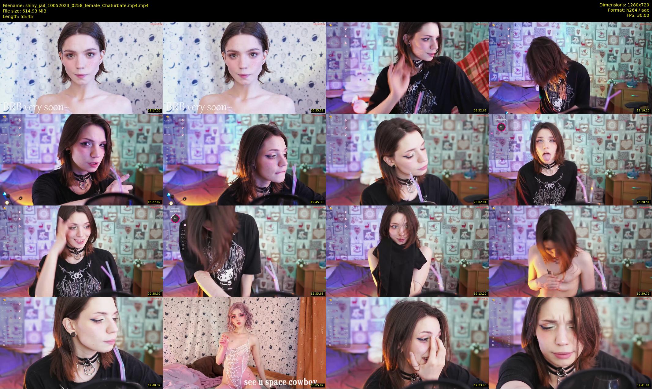 shiny_jail — 56 minute Chaturbate female cam show recording, 720p, May 10, 2023