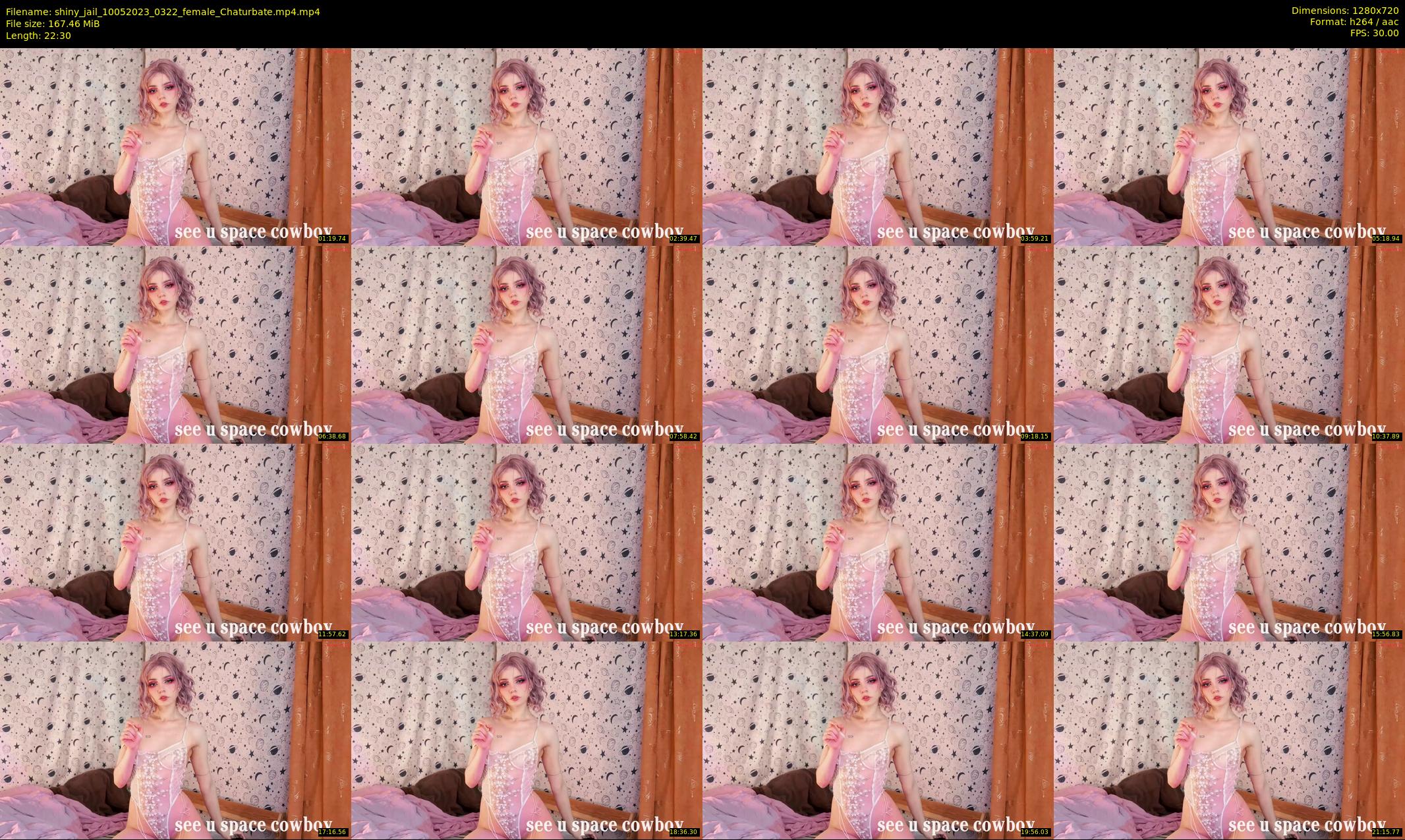 shiny_jail — 23 minute Chaturbate female cam show recording, 720p, May 10, 2023