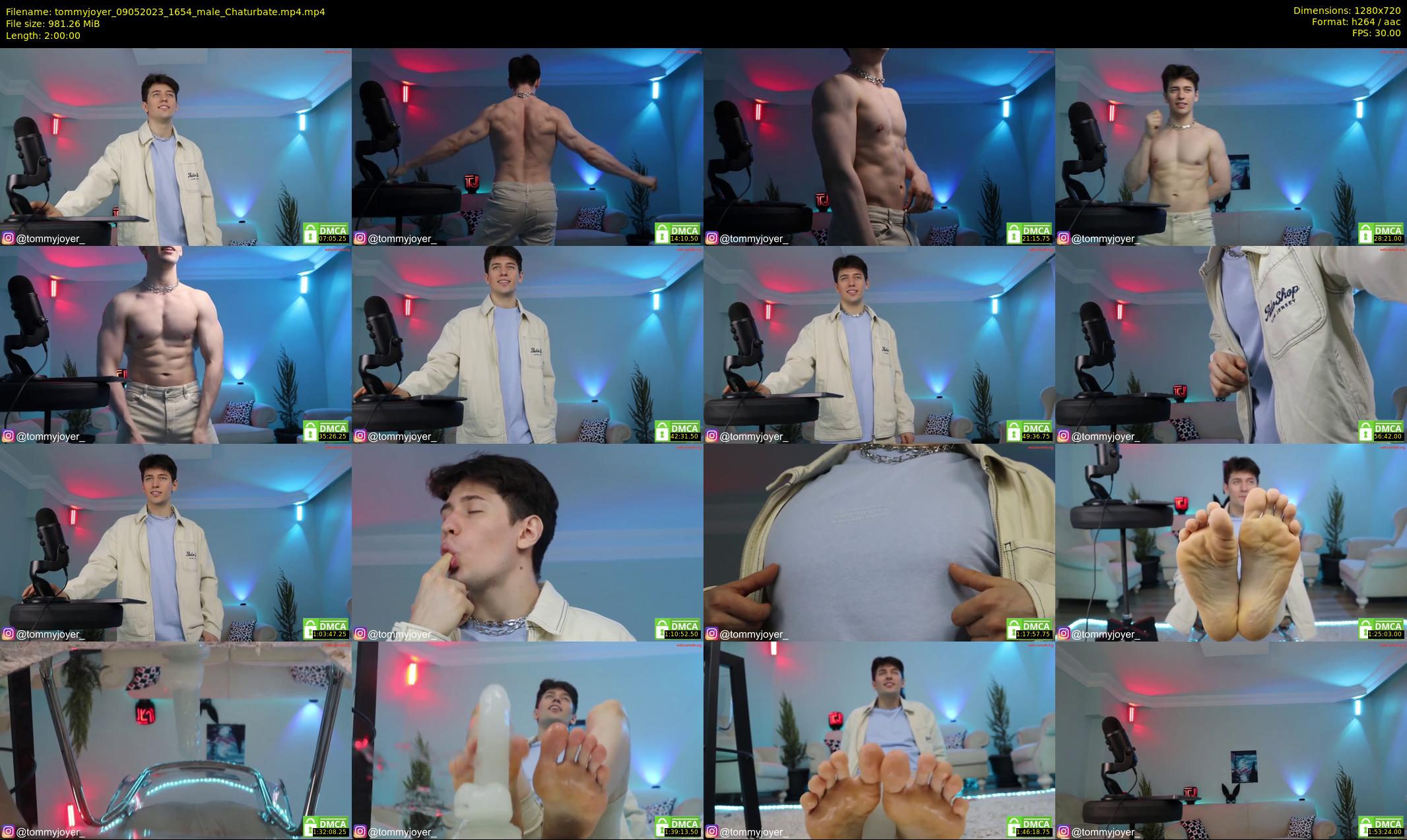 tommyjoyer — 120 minute Chaturbate male cam show recording, 720p, May 9, 2023