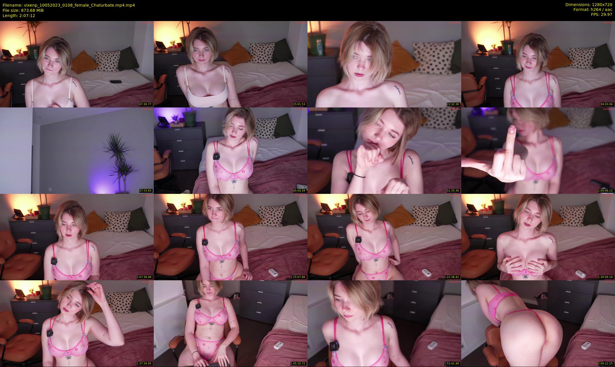 vixenp — 128 minute Chaturbate female cam show recording, 720p, May 10, 2023