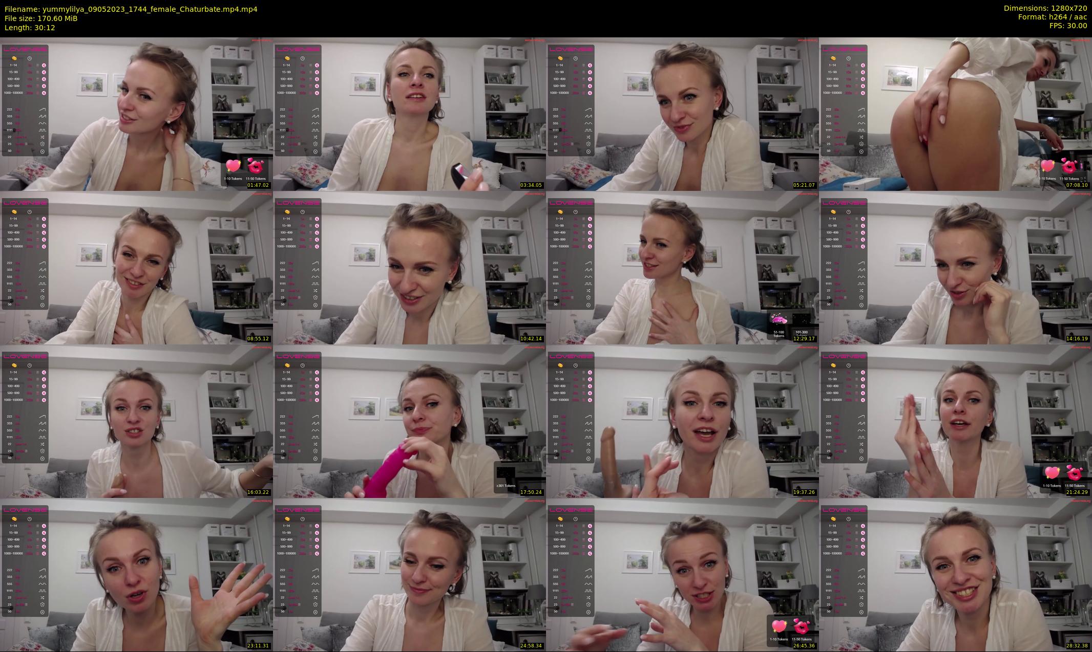yummylilya — 31 minute Chaturbate female cam show recording, 720p, May 9, 2023