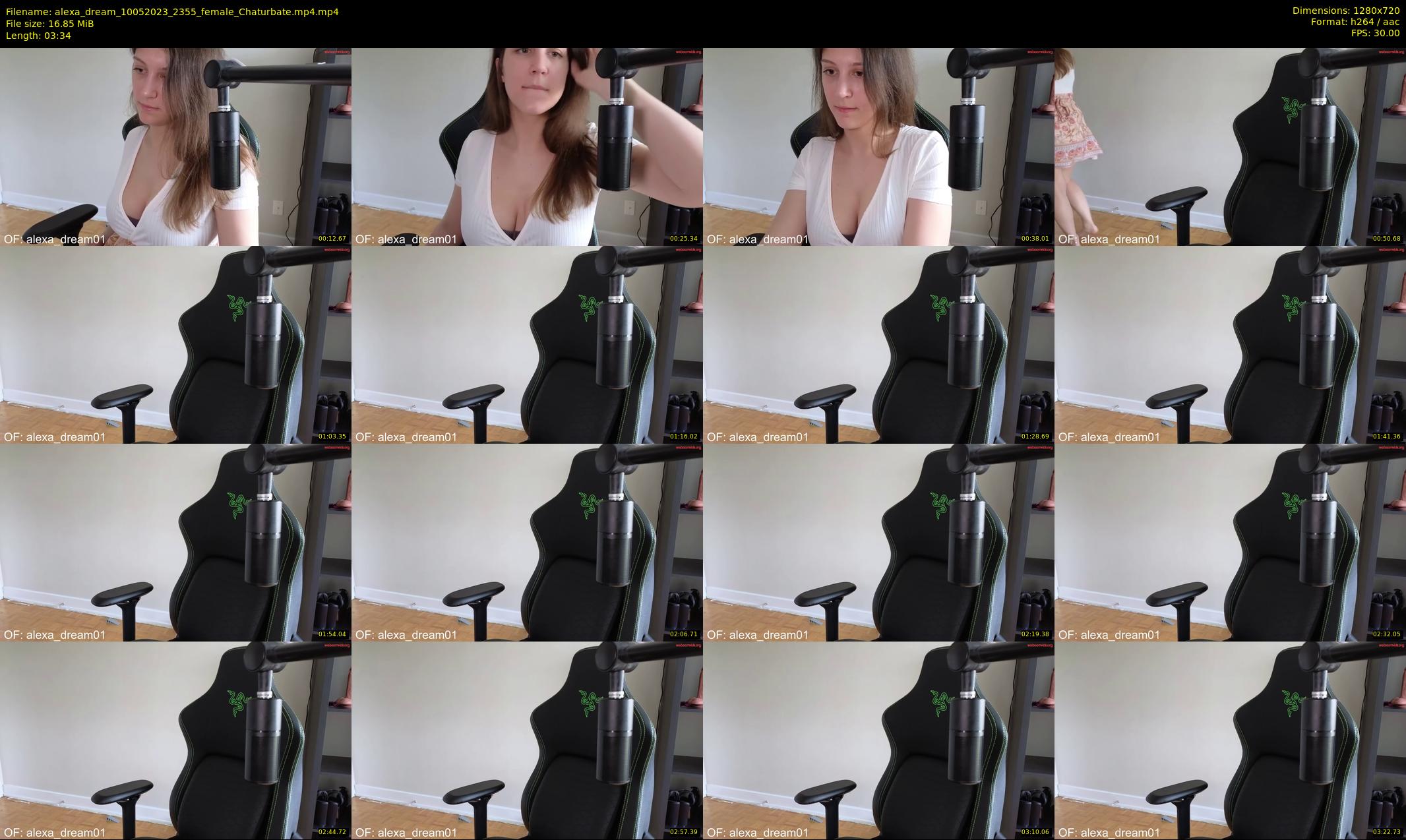 alexa_dream — 4 minute Chaturbate female cam show recording, 720p, May 10, 2023