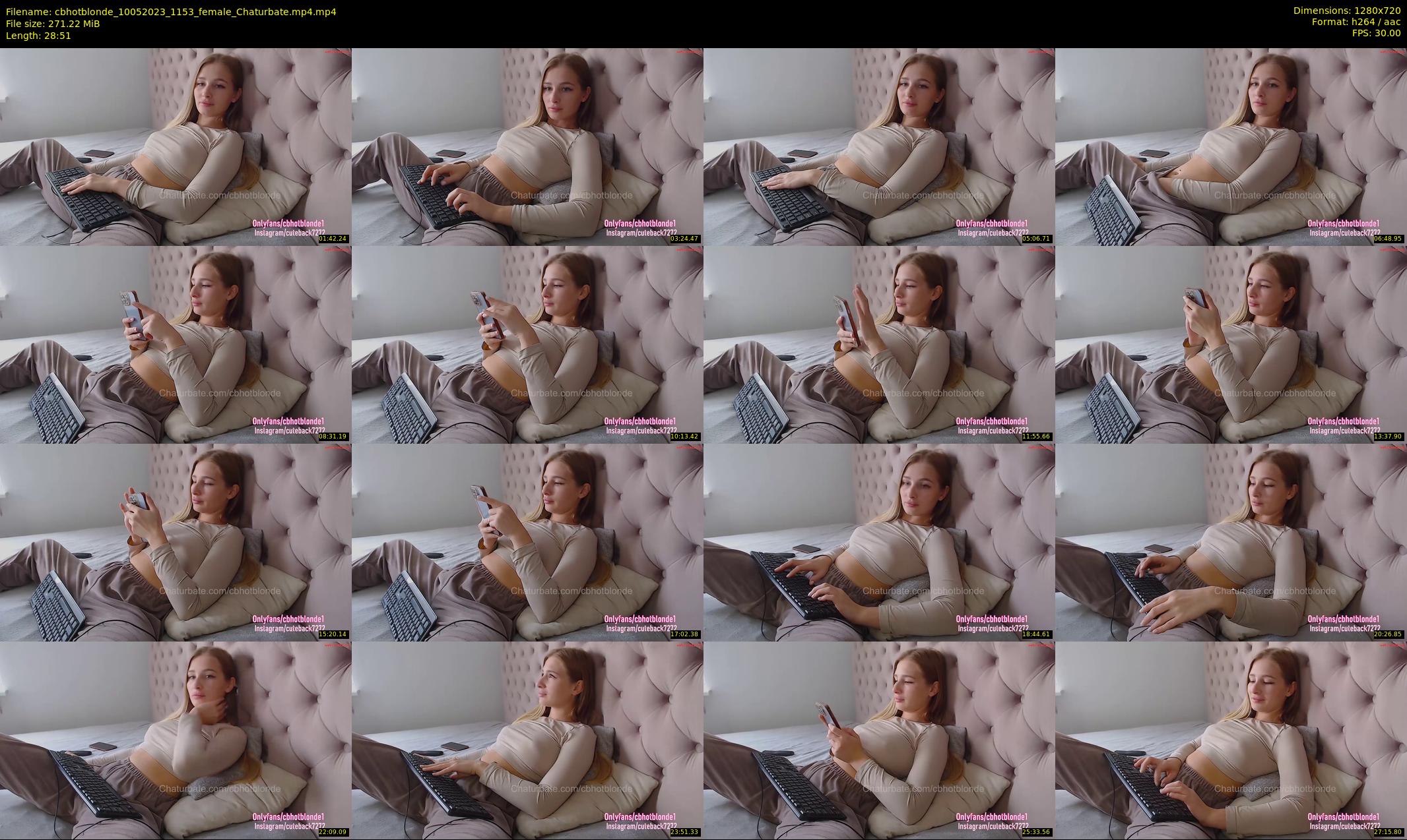 cbhotblonde — 29 minute Chaturbate female cam show recording, 720p, May 10, 2023