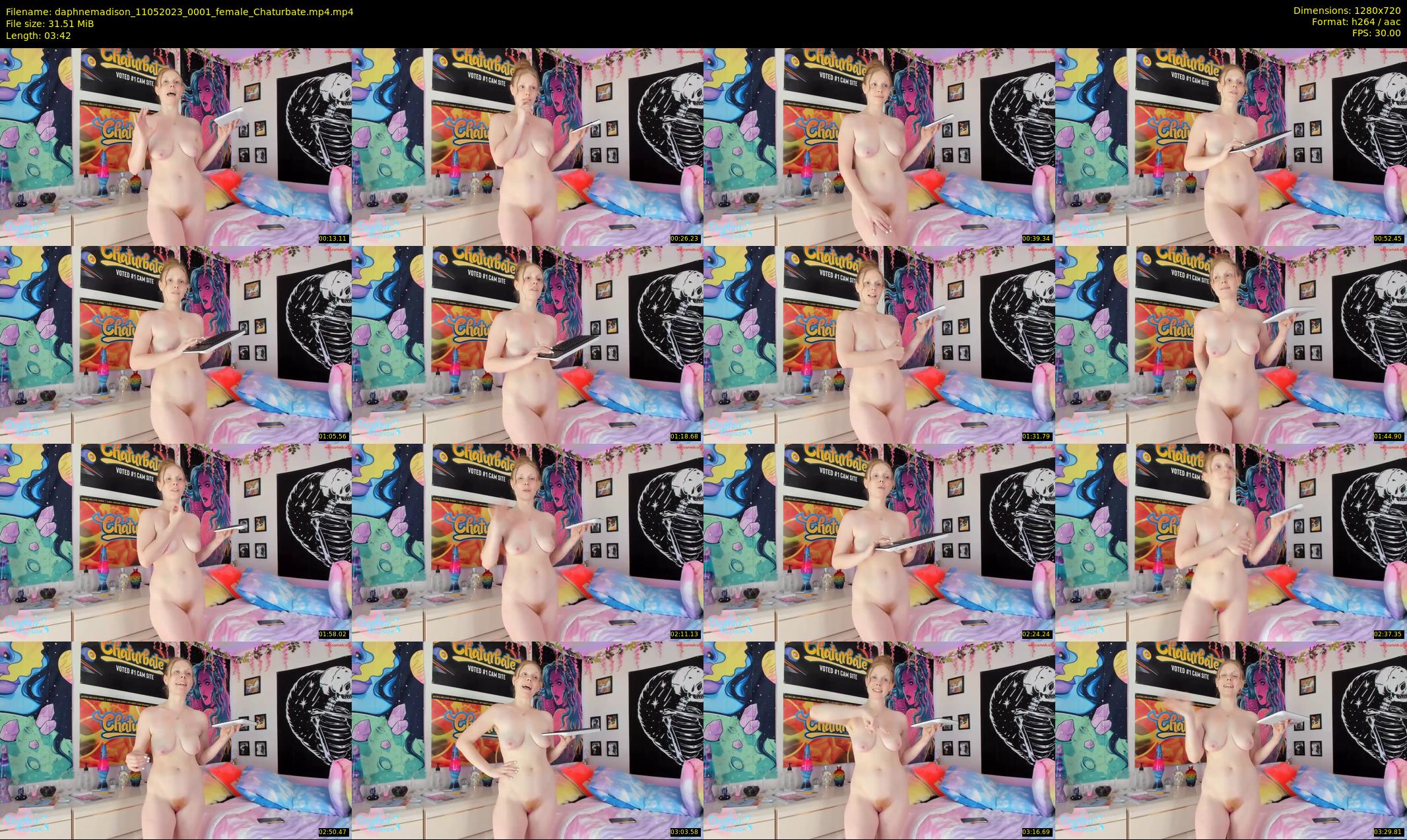 daphnemadison — 4 minute Chaturbate couple cam show recording, 720p, May 11, 2023