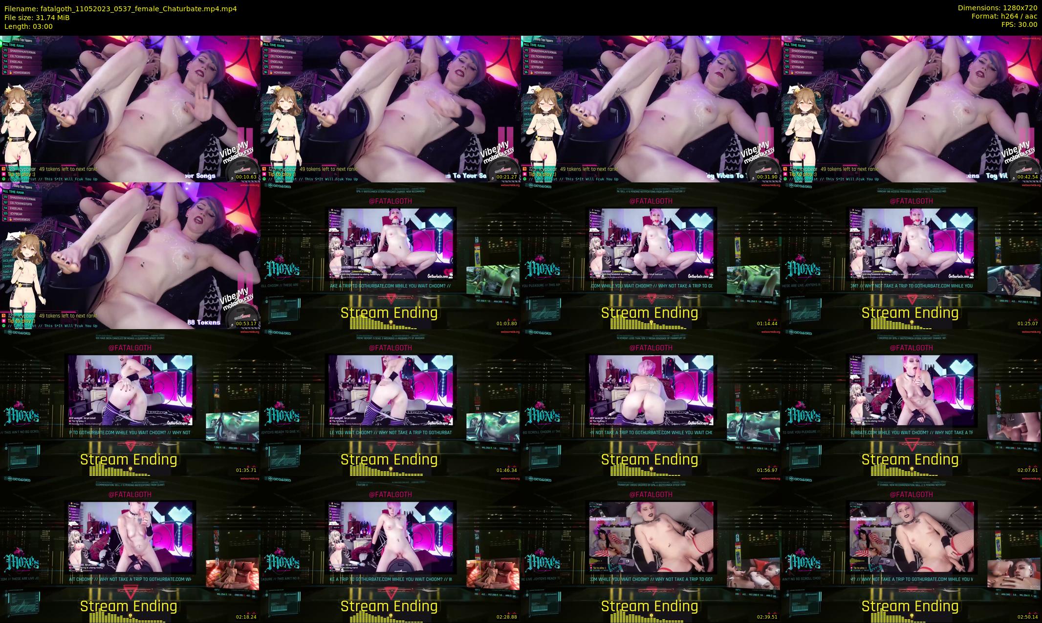 fatalgoth — 3 minute Chaturbate couple cam show recording, 720p, May 11, 2023