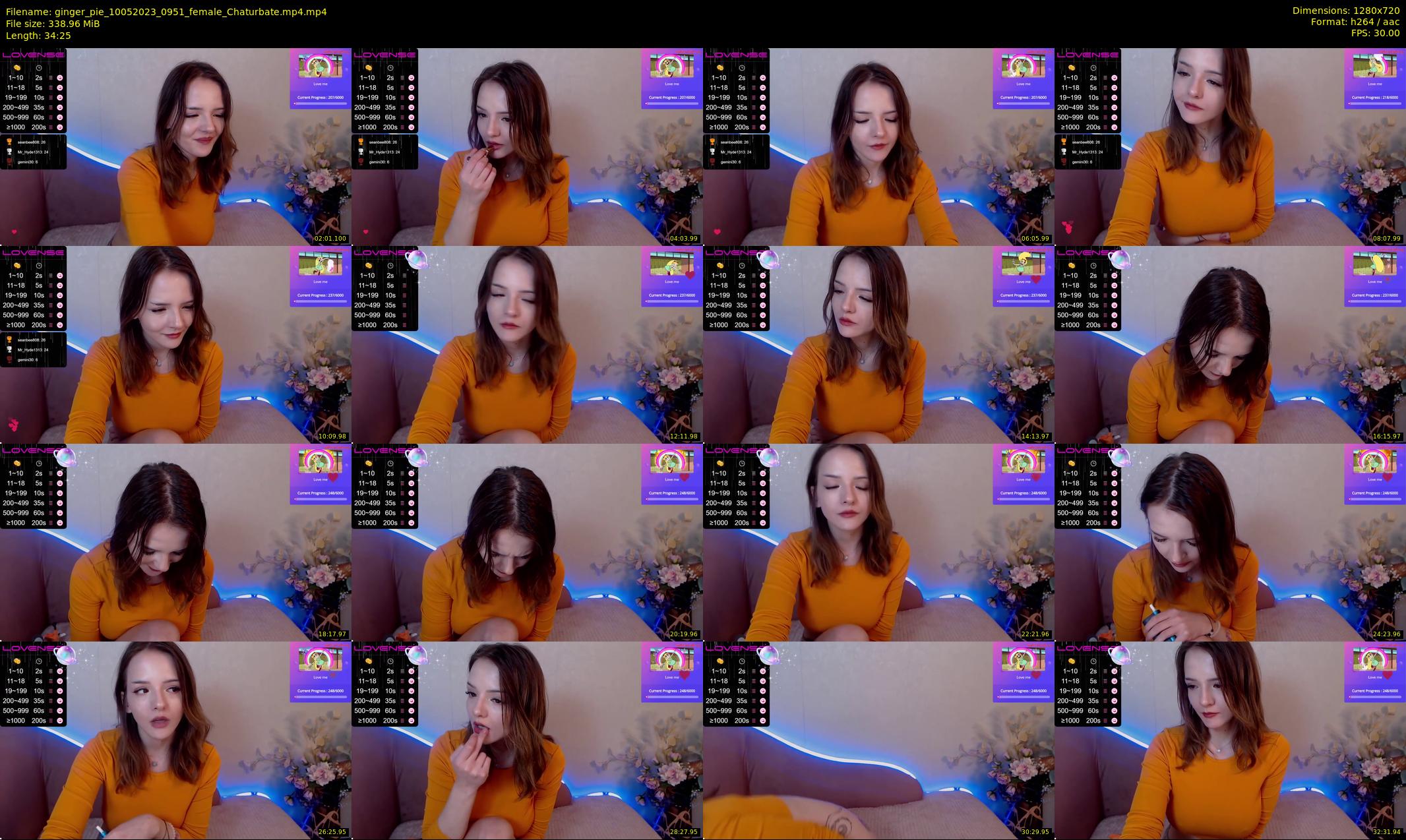 ginger_pie — 35 minute Chaturbate female cam show recording, 720p, May 10, 2023