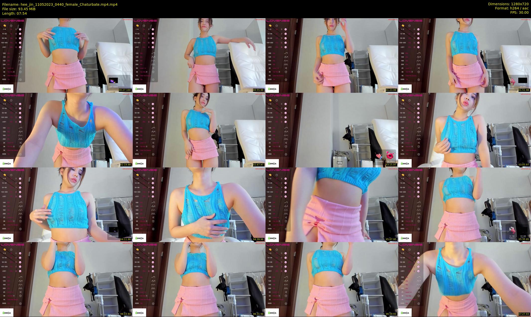 hee_jin — 8 minute Chaturbate female cam show recording, 720p, May 11, 2023