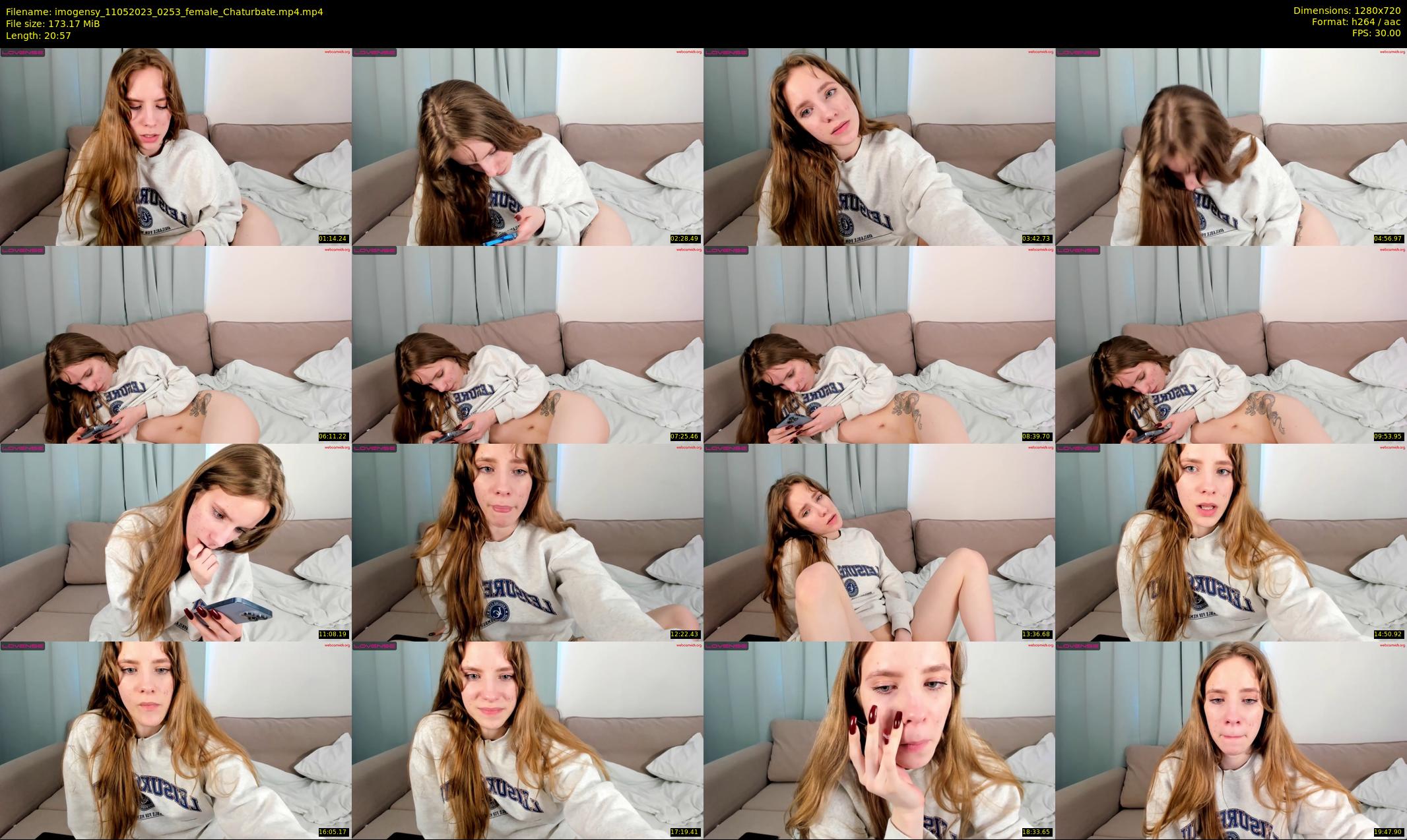 imogensy — 21 minute Chaturbate female cam show recording, 720p, May 11, 2023