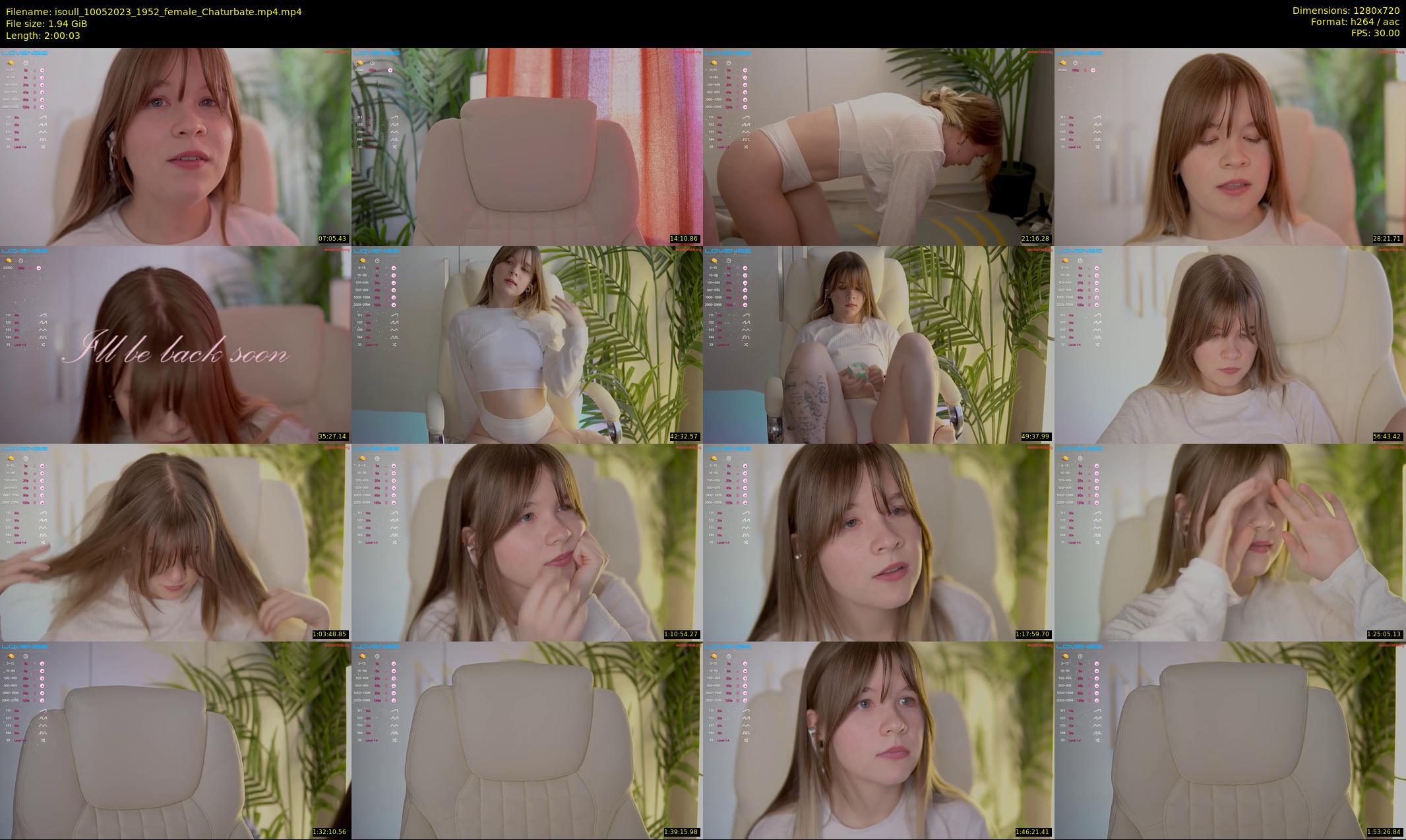 isoull — 121 minute Chaturbate female cam show recording, 720p, May 10, 2023