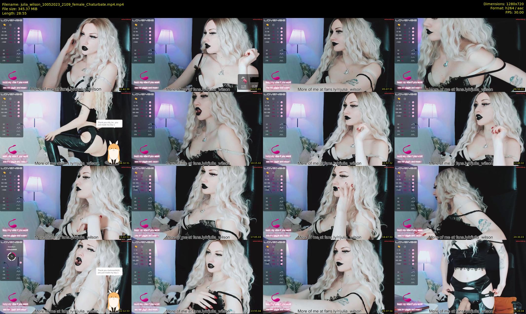 julia_wilson — 29 minute Chaturbate female cam show recording, 720p, May 10, 2023
