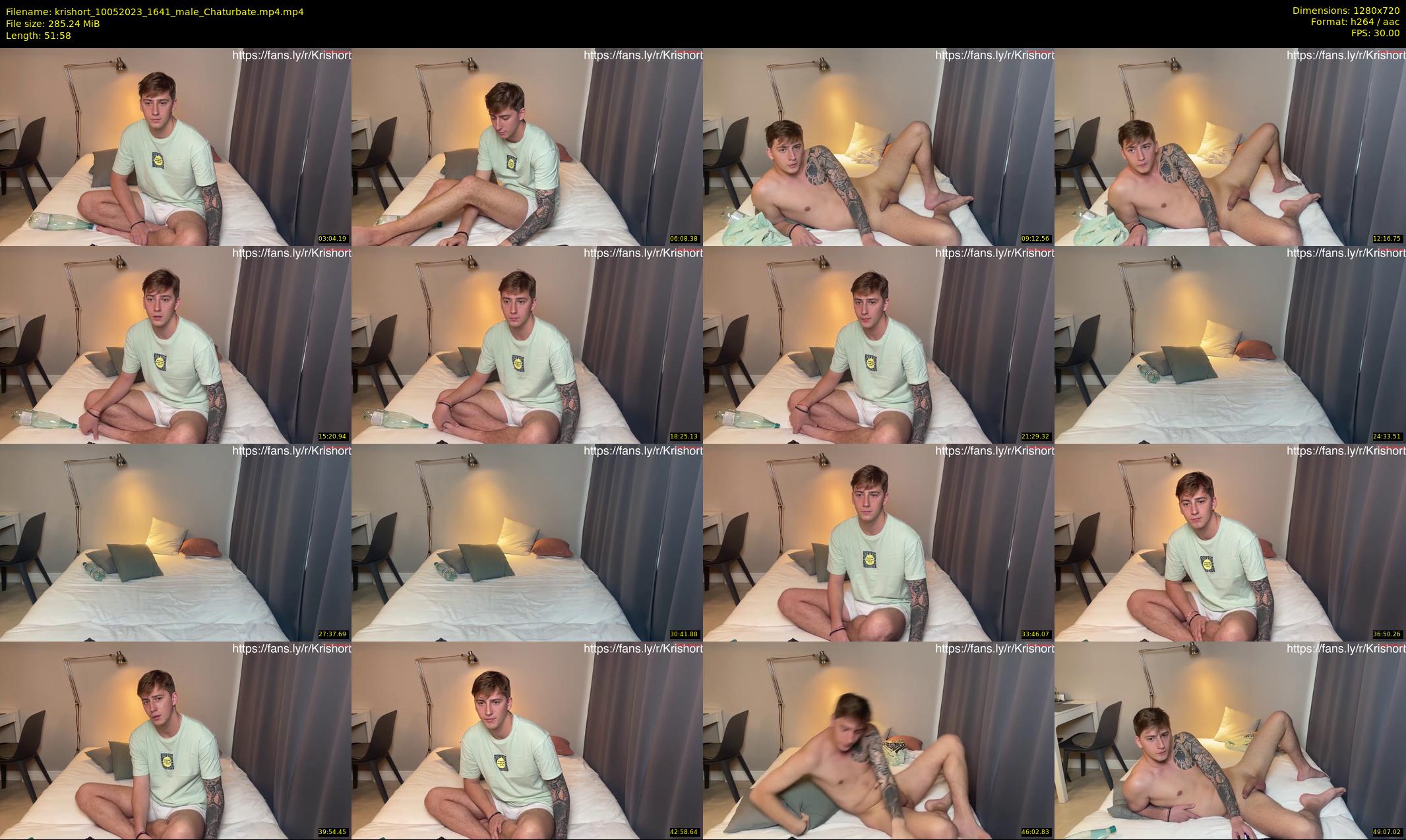 krishort — 52 minute Chaturbate male cam show recording, 720p, May 10, 2023