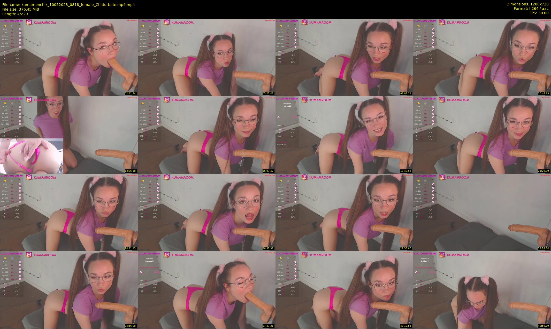 kumamonchik — 46 minute Chaturbate couple cam show recording, 720p, May 10, 2023