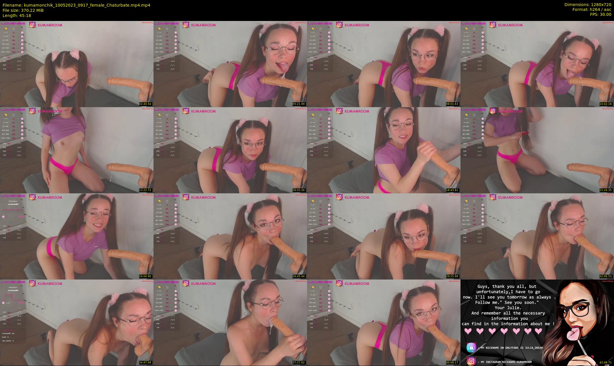 kumamonchik — 46 minute Chaturbate couple cam show recording, 720p, May 10, 2023