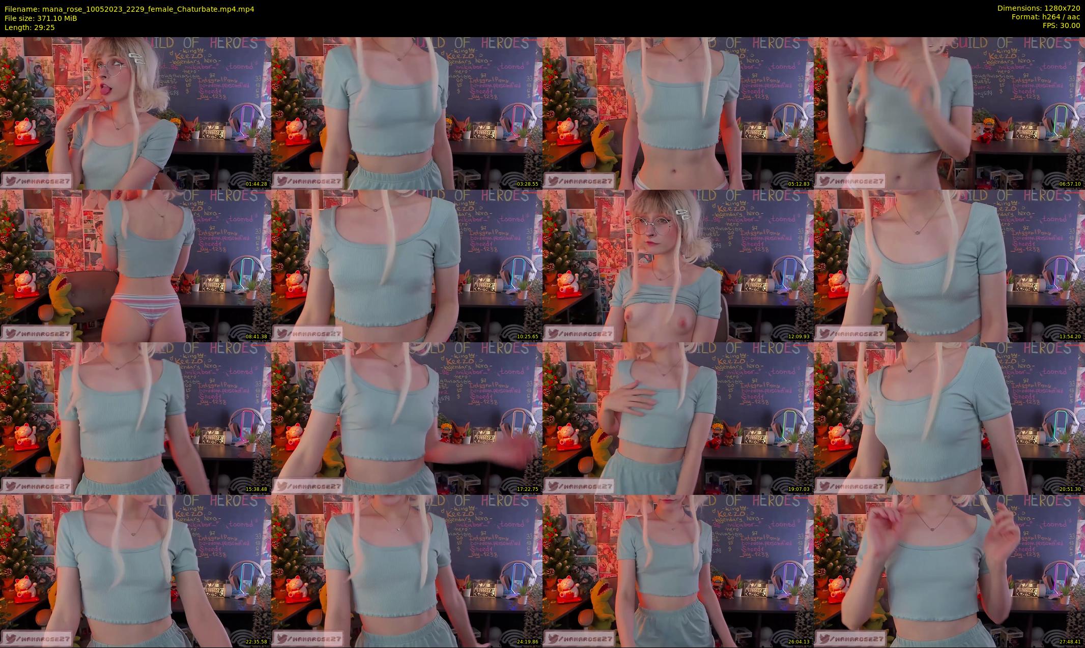 mana_rose — 30 minute Chaturbate female cam show recording, 720p, May 10, 2023
