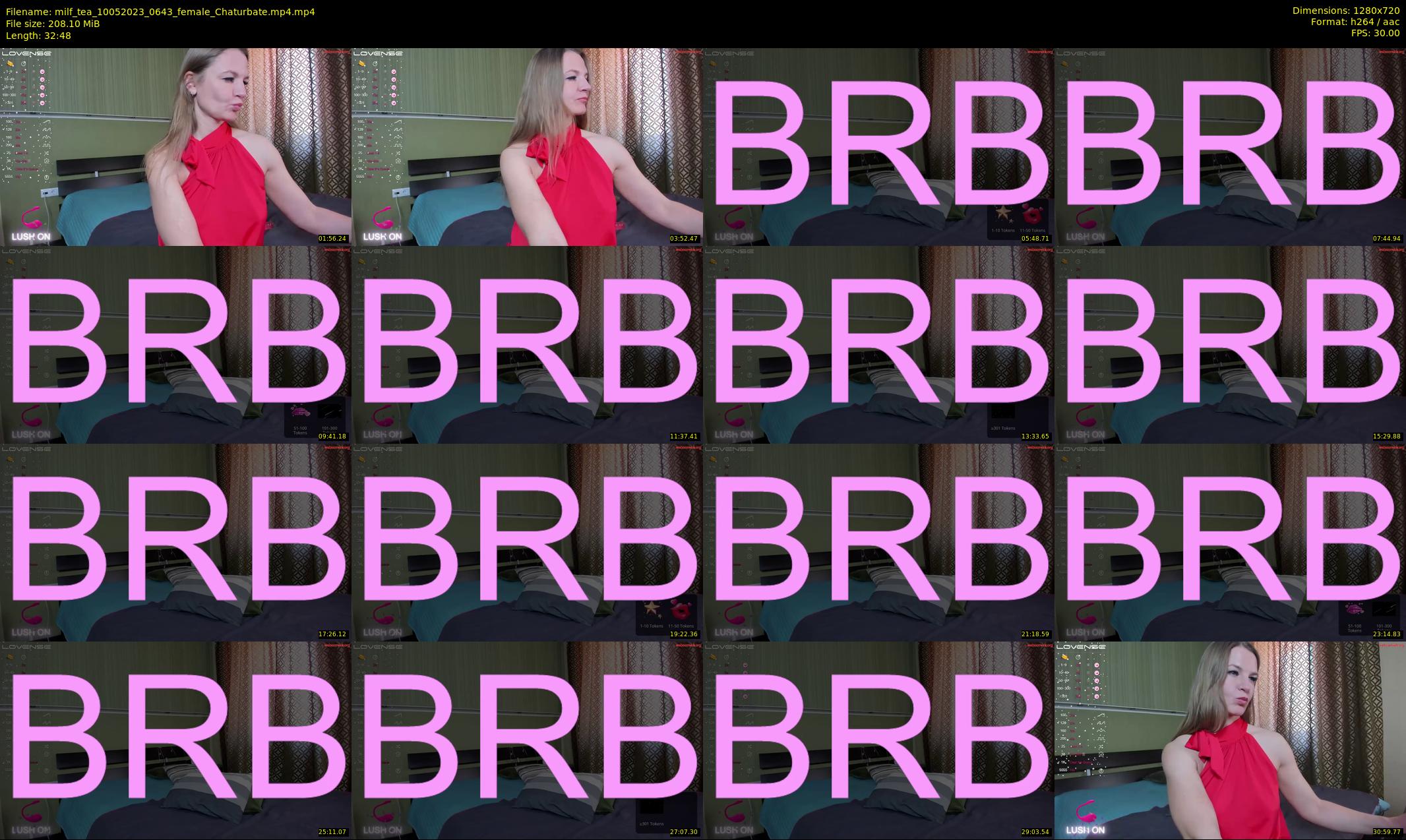 milf_tea — 33 minute Chaturbate female cam show recording, 720p, May 10, 2023