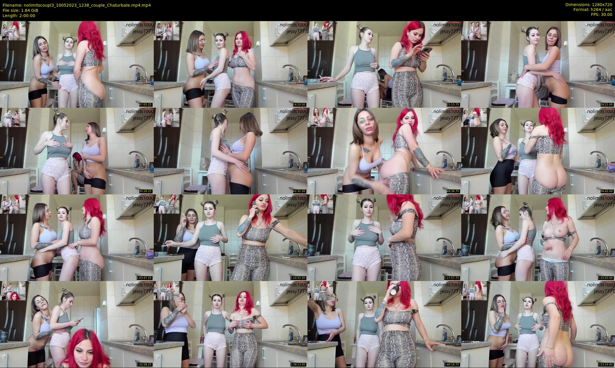 nolimitscoupl3 — 120 minute Chaturbate couple cam show recording, 720p, May 10, 2023