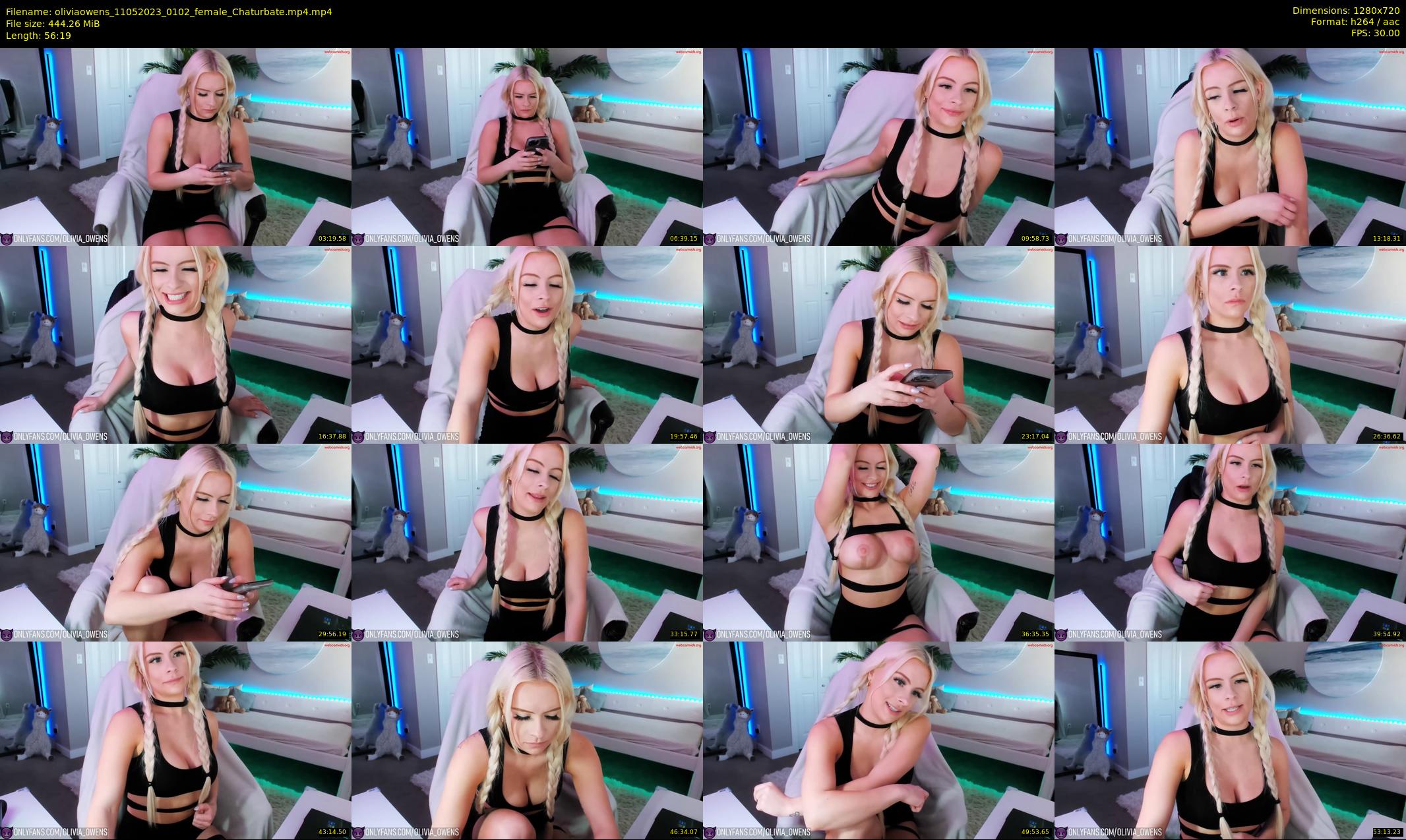 oliviaowens — 57 minute Chaturbate female cam show recording, 720p, May 11, 2023