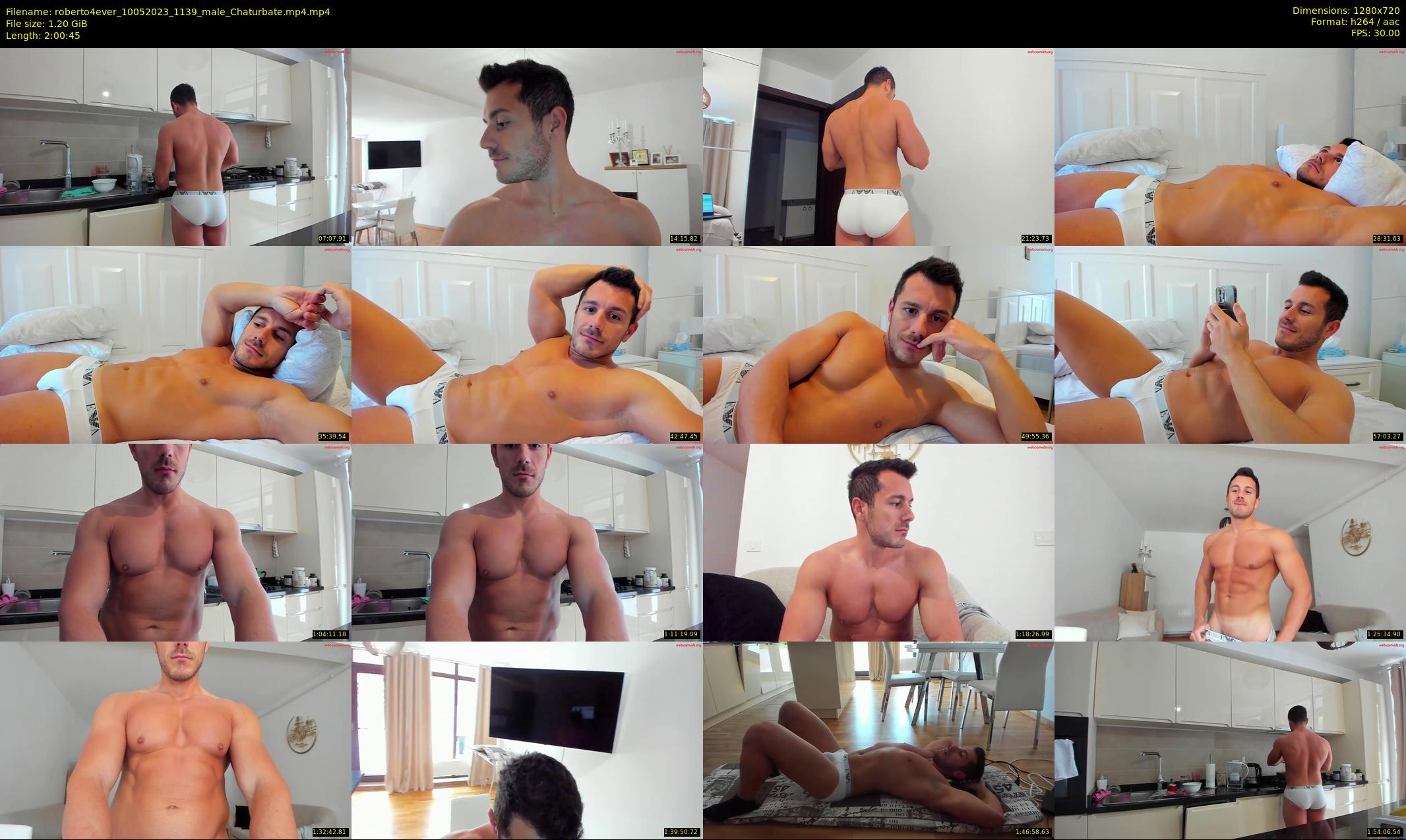 roberto4ever — 121 minute Chaturbate male cam show recording, 720p, May 10, 2023