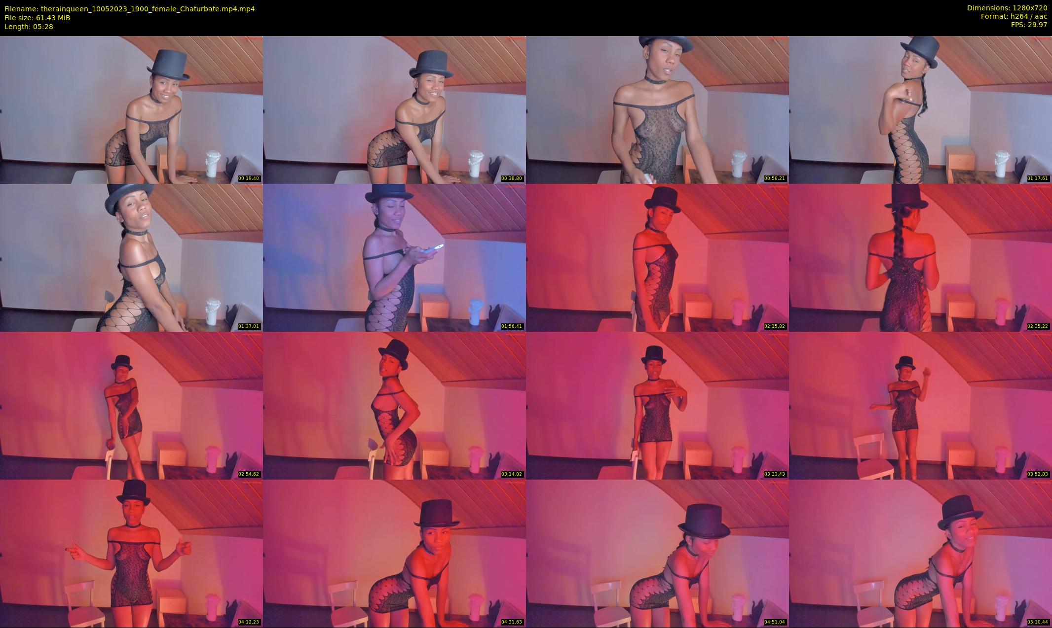 therainqueen — 6 minute Chaturbate female cam show recording, 720p, May 10, 2023