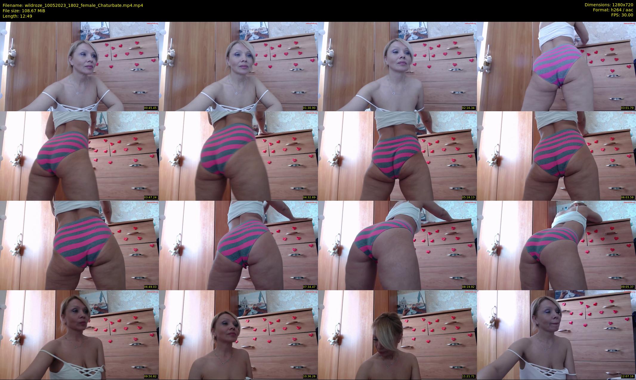 wildroze — 13 minute Chaturbate female cam show recording, 720p, May 10, 2023