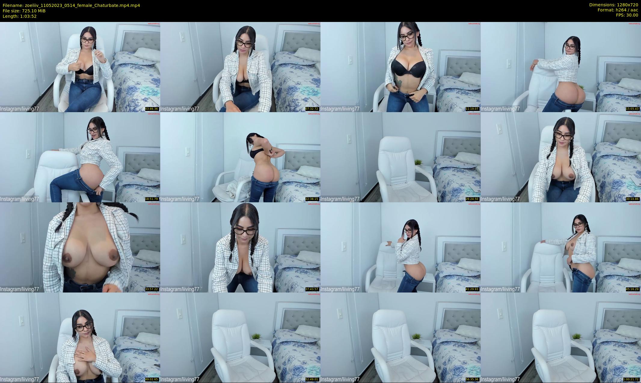 zoeliiv — 64 minute Chaturbate female cam show recording, 720p, May 11, 2023