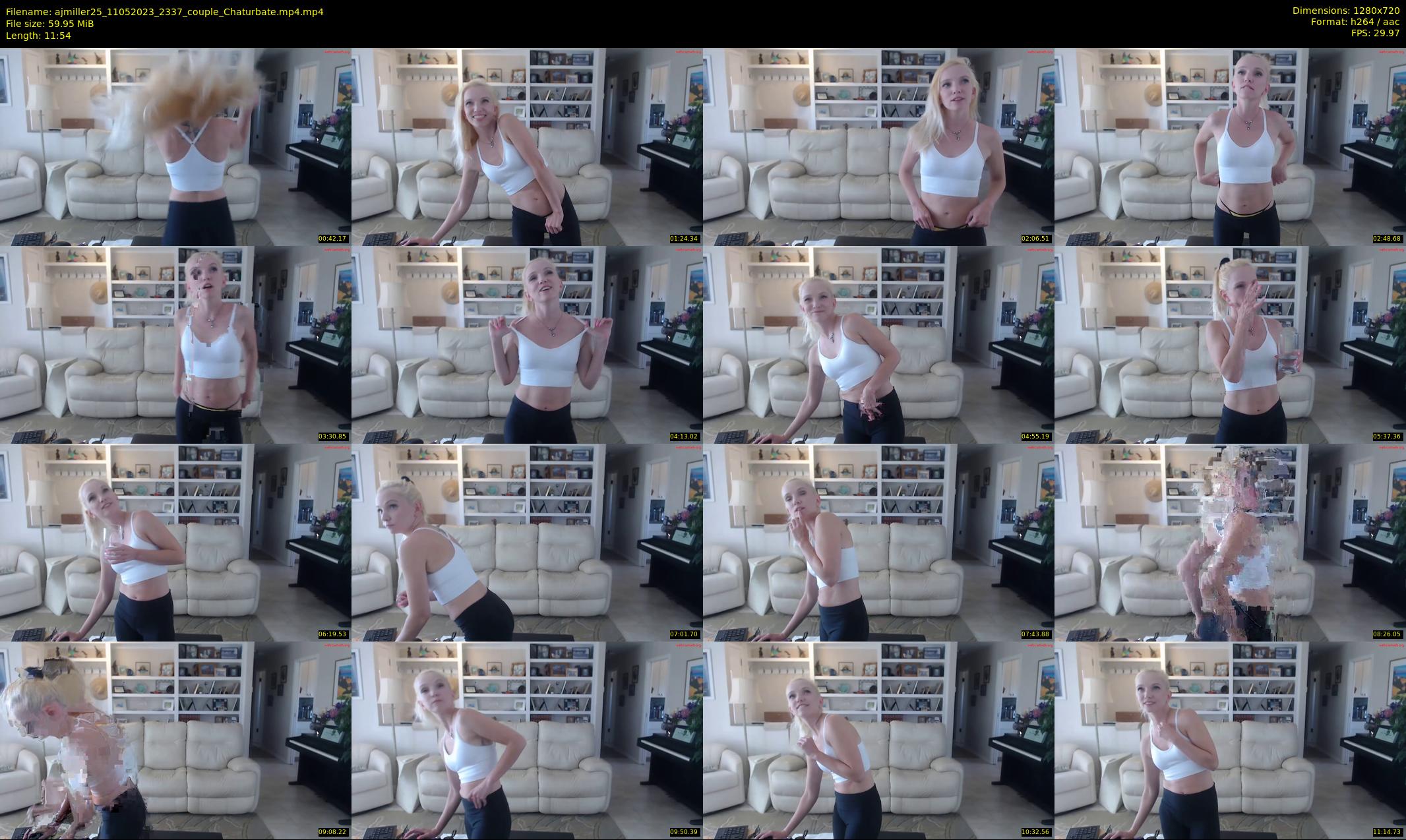 ajmiller25 — 12 minute Chaturbate female cam show recording, 720p, May 11, 2023