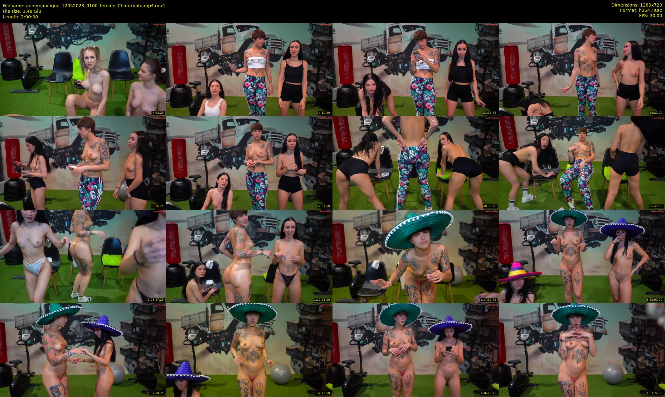 annemanifique — 120 minute Chaturbate female cam show recording, 720p, May 12, 2023