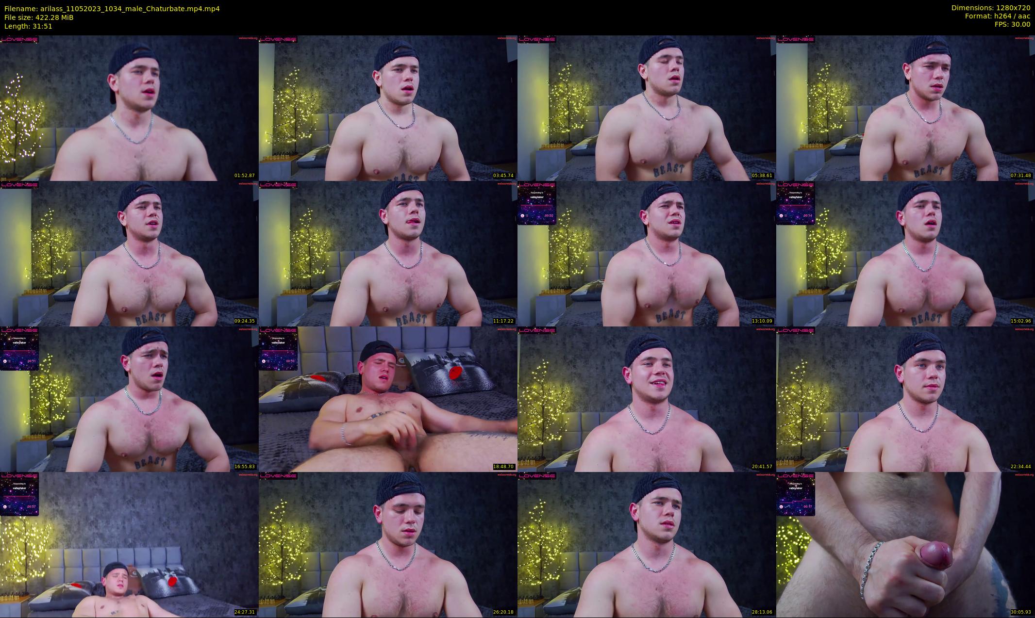 arilass — 32 minute Chaturbate male cam show recording, 720p, May 11, 2023