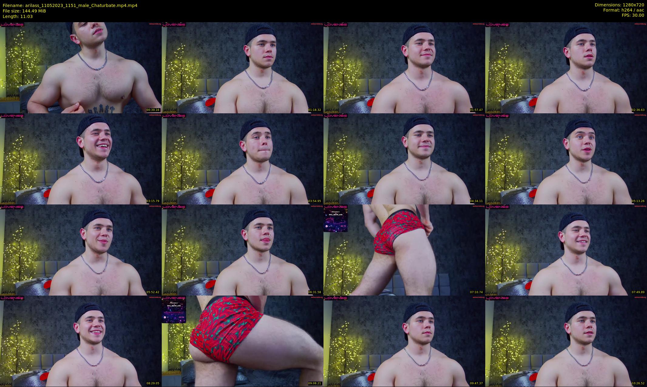 arilass — 12 minute Chaturbate male cam show recording, 720p, May 11, 2023