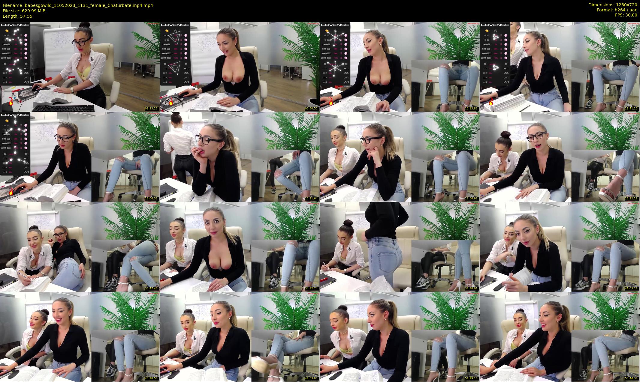 babesgowild — 58 minute Chaturbate couple cam show recording, 720p, May 11, 2023