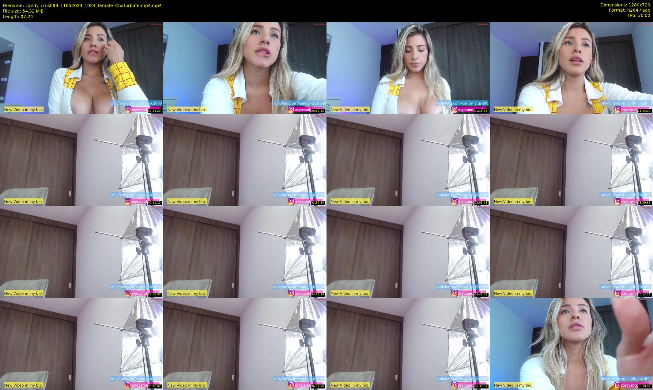 candy_crush99 — 8 minute Chaturbate female cam show recording, 720p, May 11, 2023