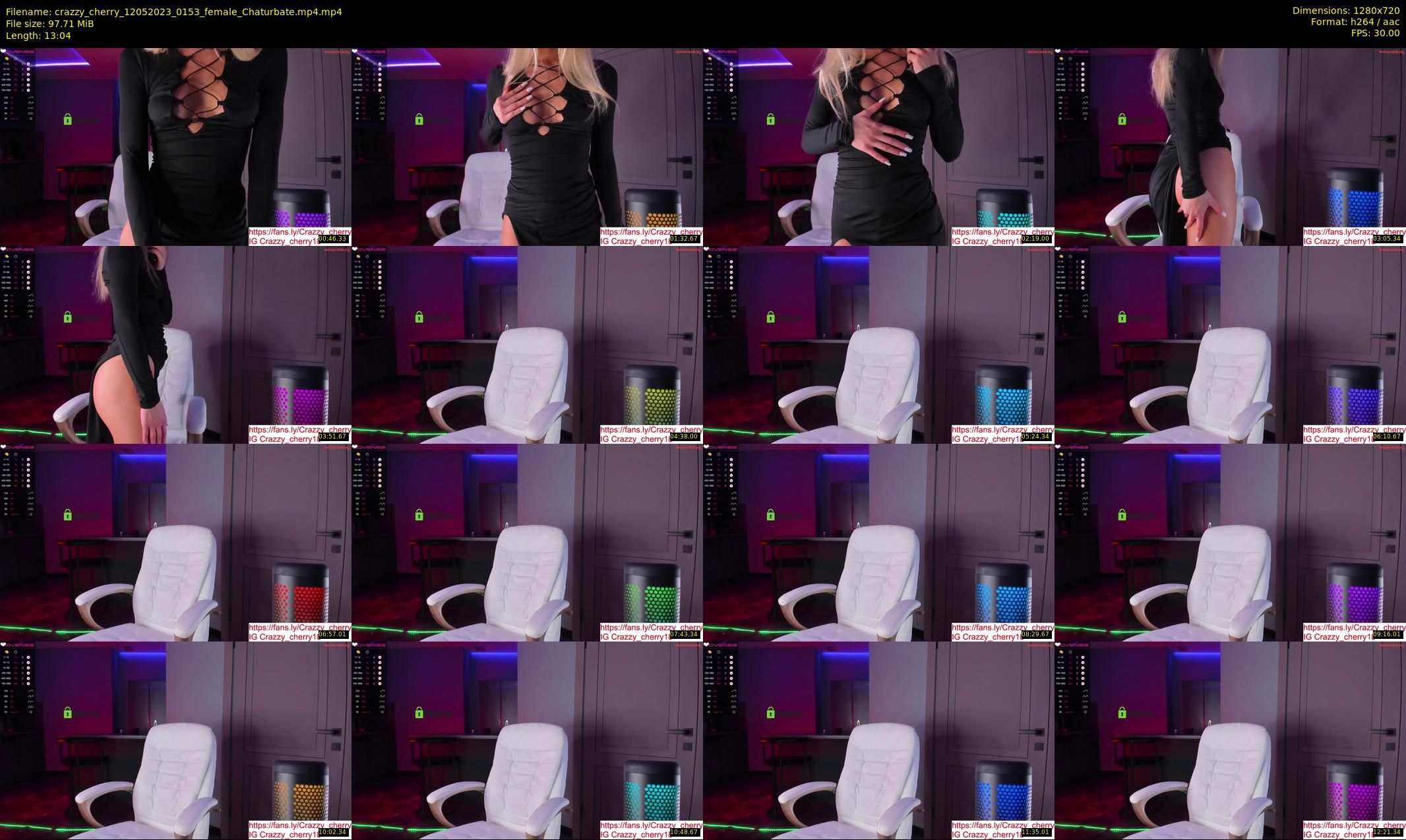 crazzy_cherry — 14 minute Chaturbate female cam show recording, 720p, May 12, 2023