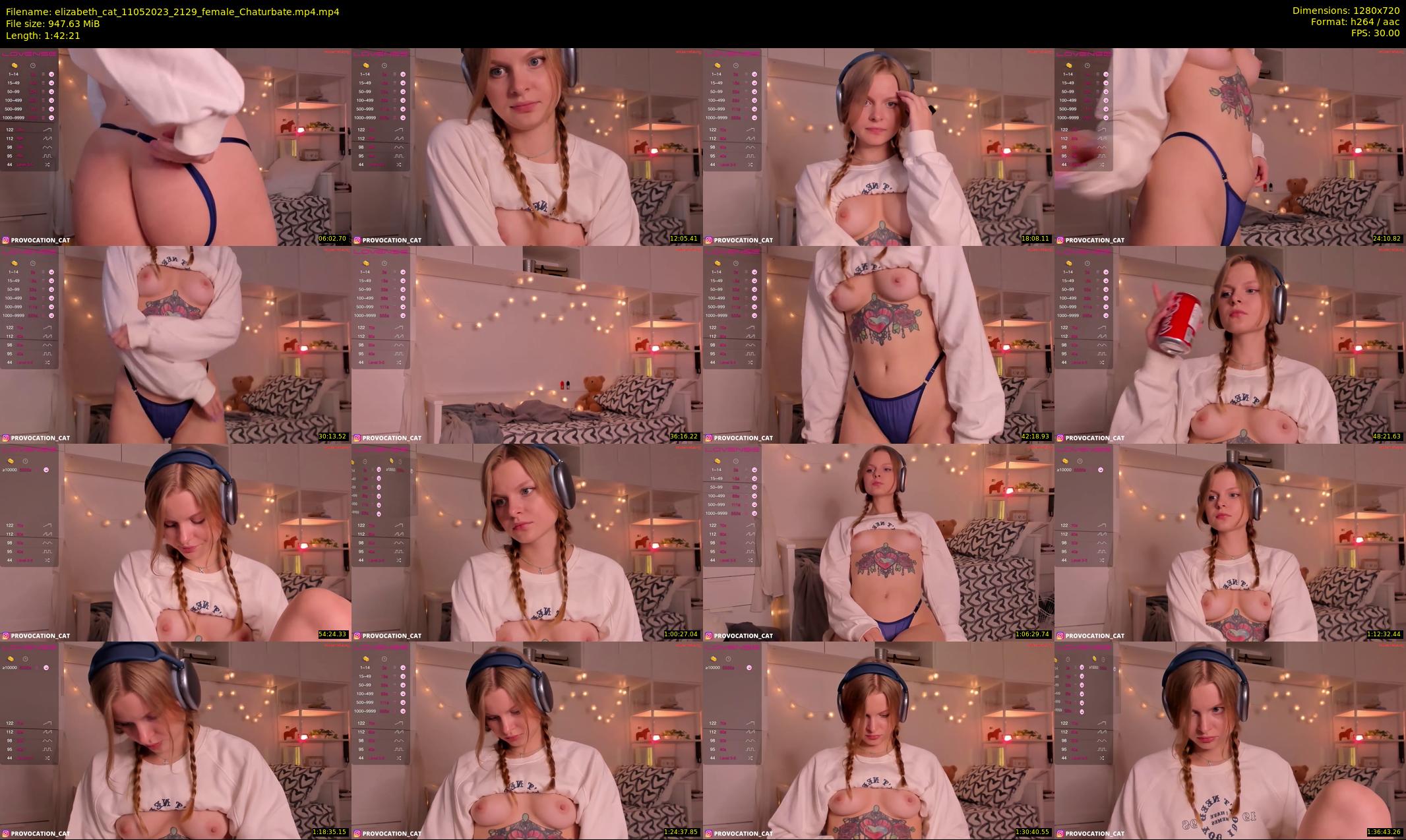 elizabeth_cat — 103 minute Chaturbate female cam show recording, 720p, May 11, 2023