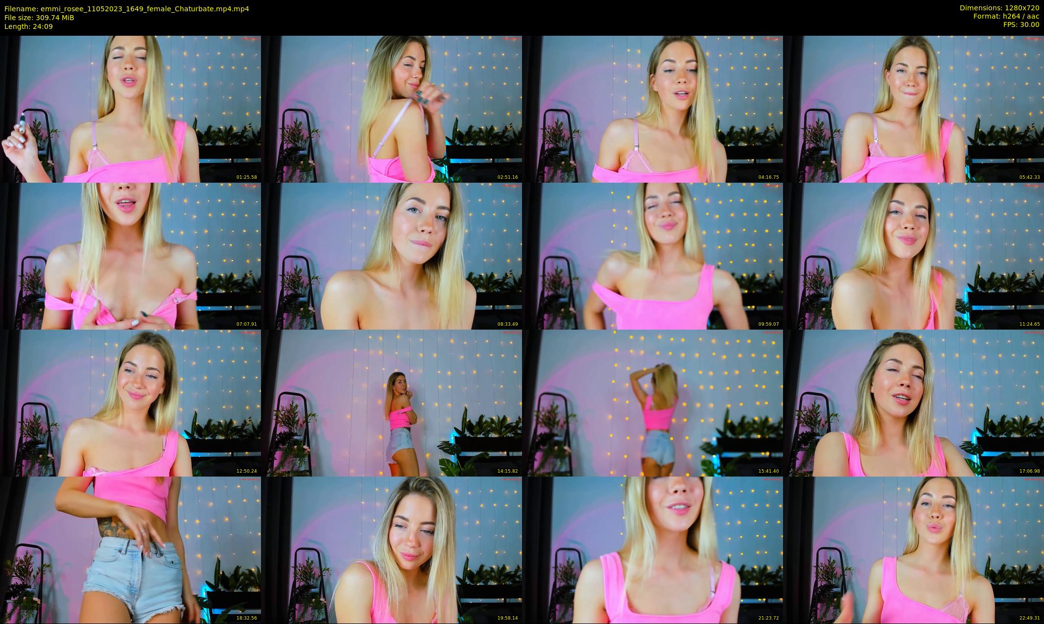 emmi_rosee — 25 minute Chaturbate female cam show recording, 720p, May 11, 2023