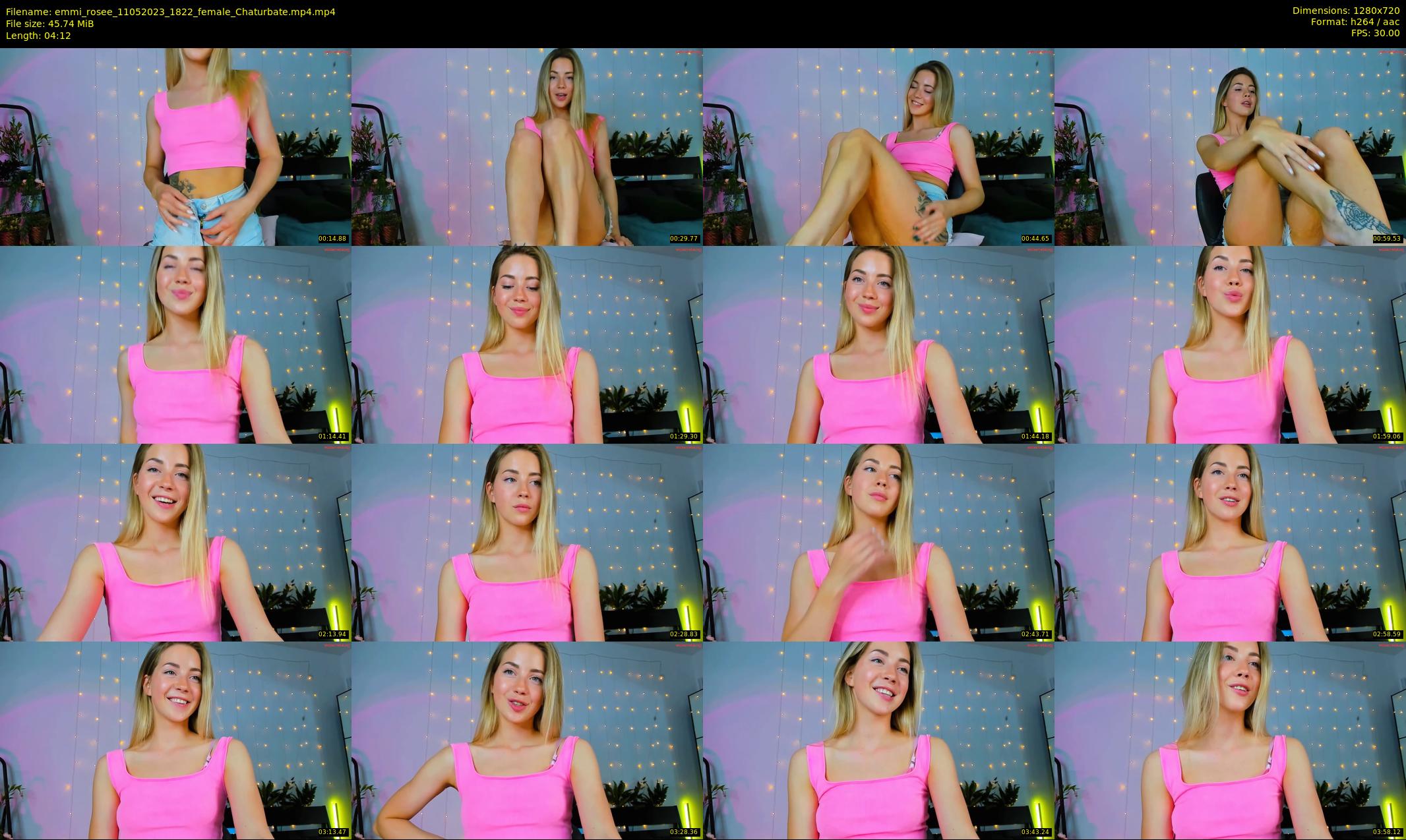 emmi_rosee — 5 minute Chaturbate female cam show recording, 720p, May 11, 2023
