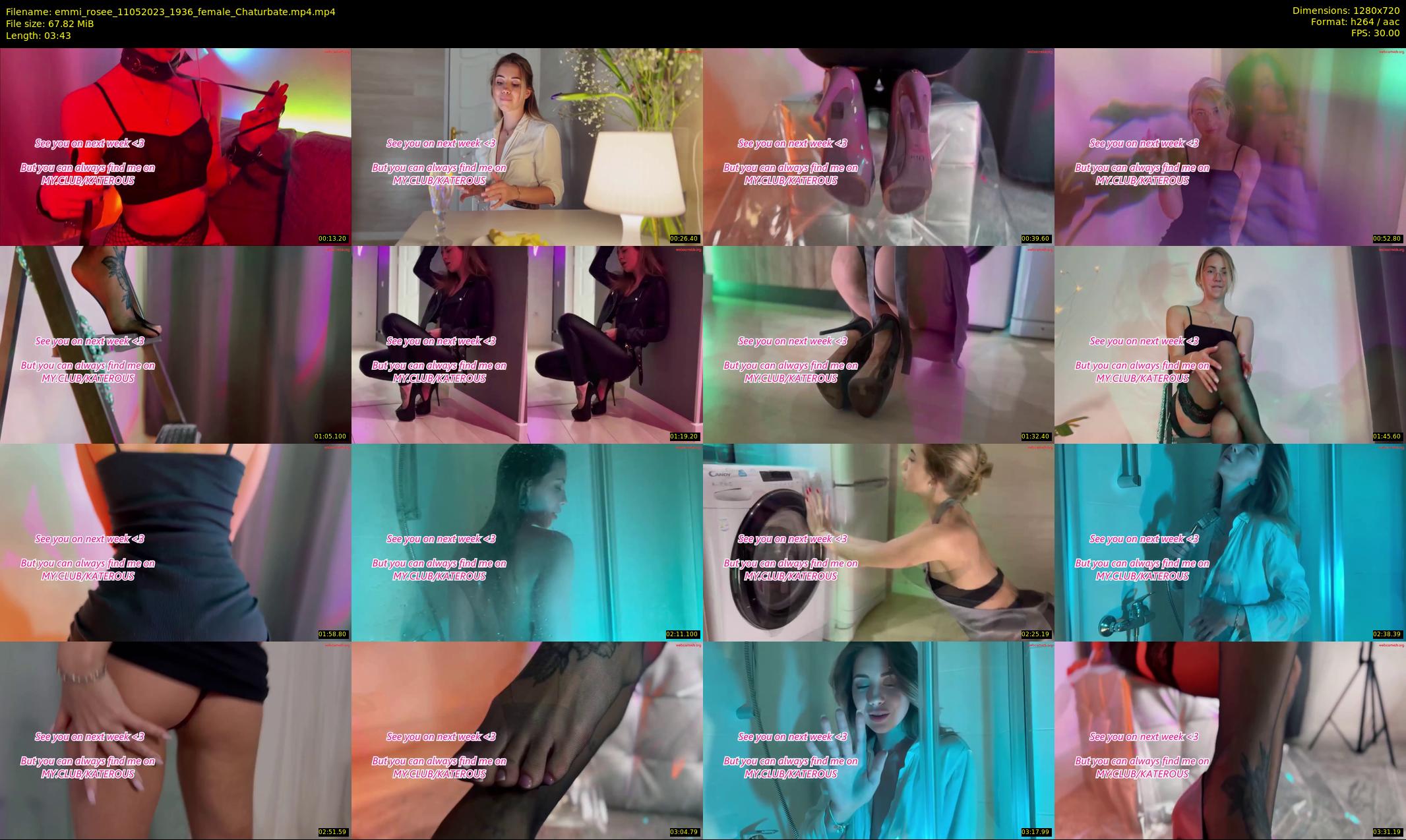 emmi_rosee — 4 minute Chaturbate female cam show recording, 720p, May 11, 2023