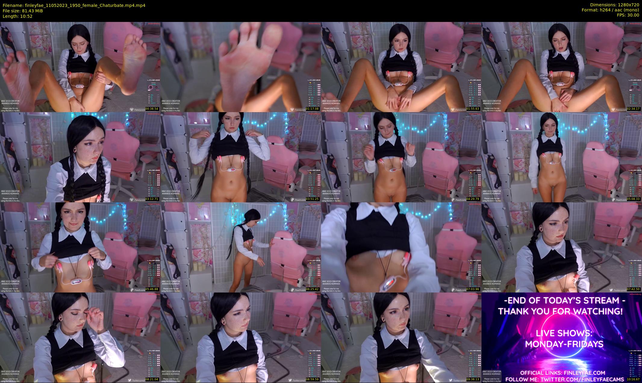 finleyfae — 11 minute Chaturbate female cam show recording, 720p, May 11, 2023