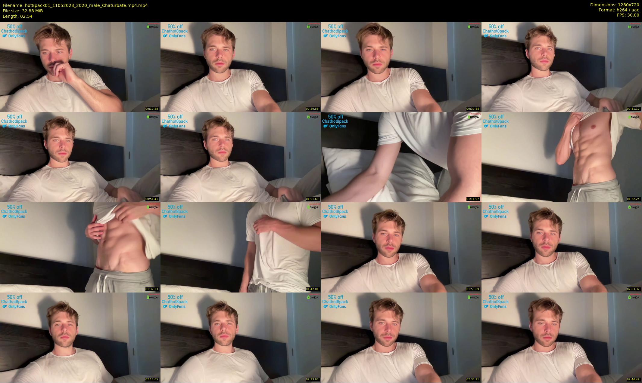 hot8pack01 — 3 minute Chaturbate male cam show recording, 720p, May 11, 2023
