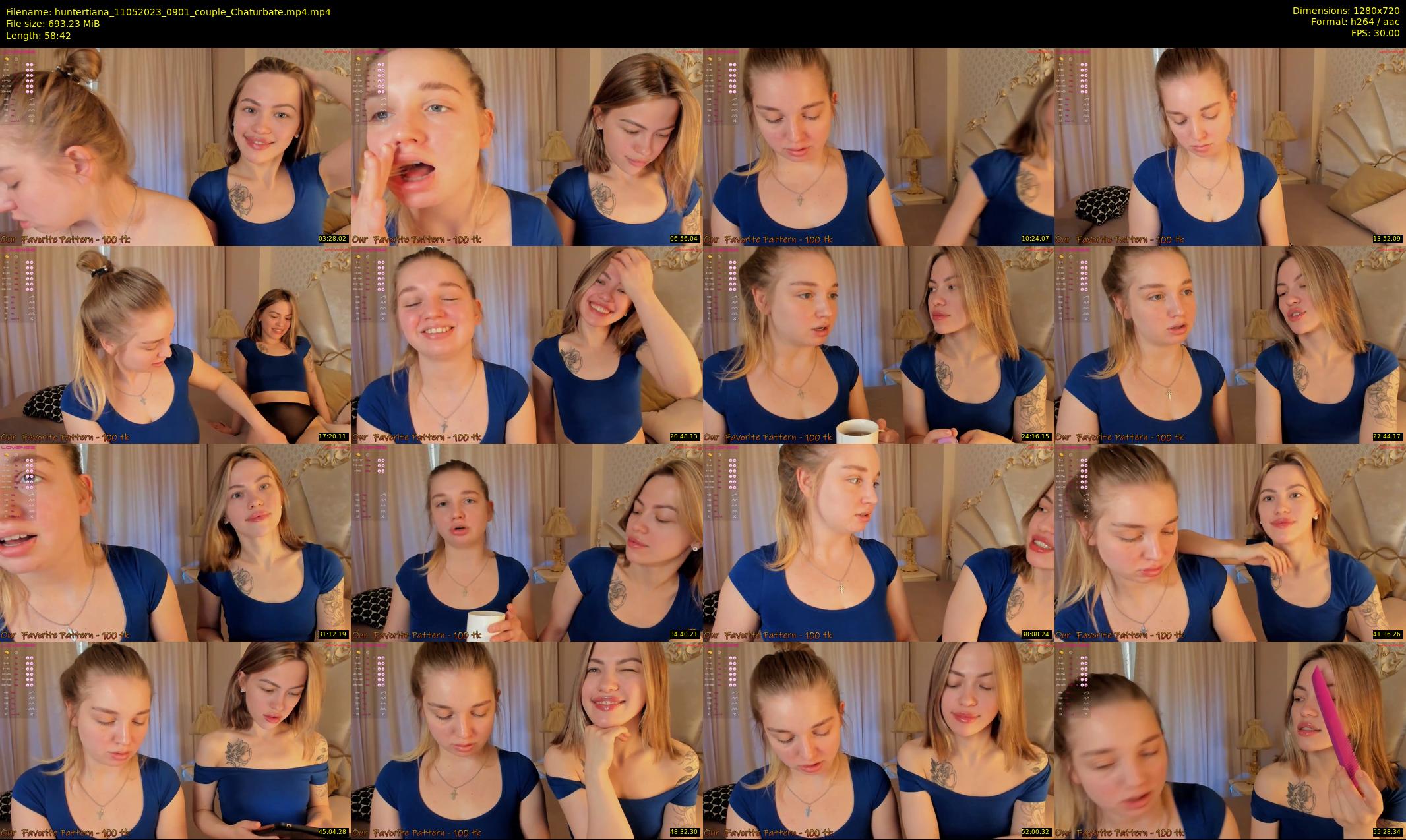 huntertiana — 59 minute Chaturbate female cam show recording, 720p, May 11, 2023